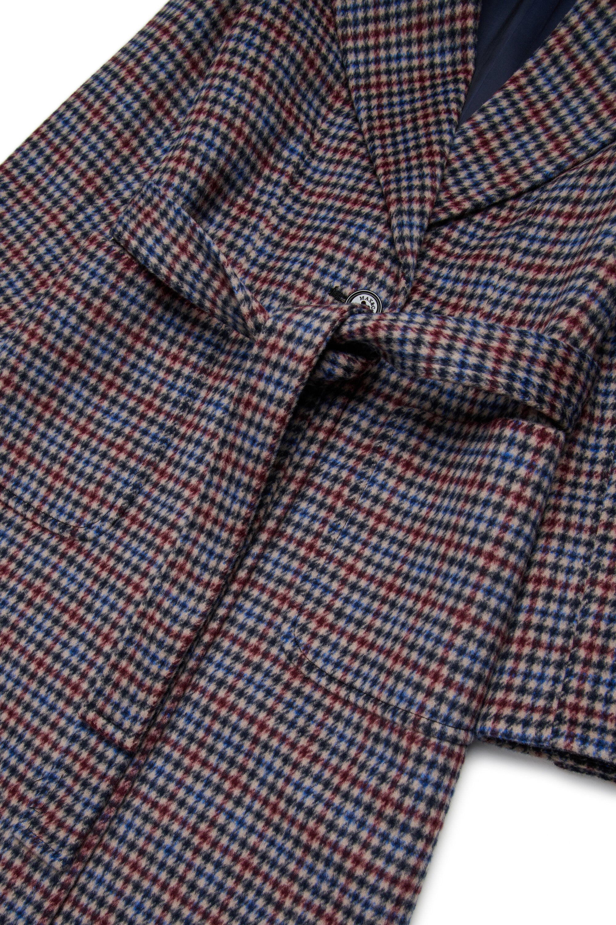 Manteau Runaway en laine pied-de-poule