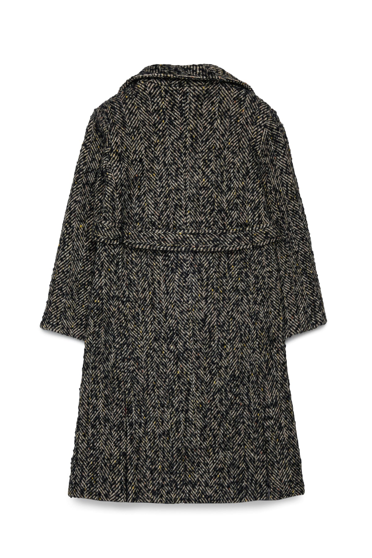 Cappotto con motivo a spina di pesce
