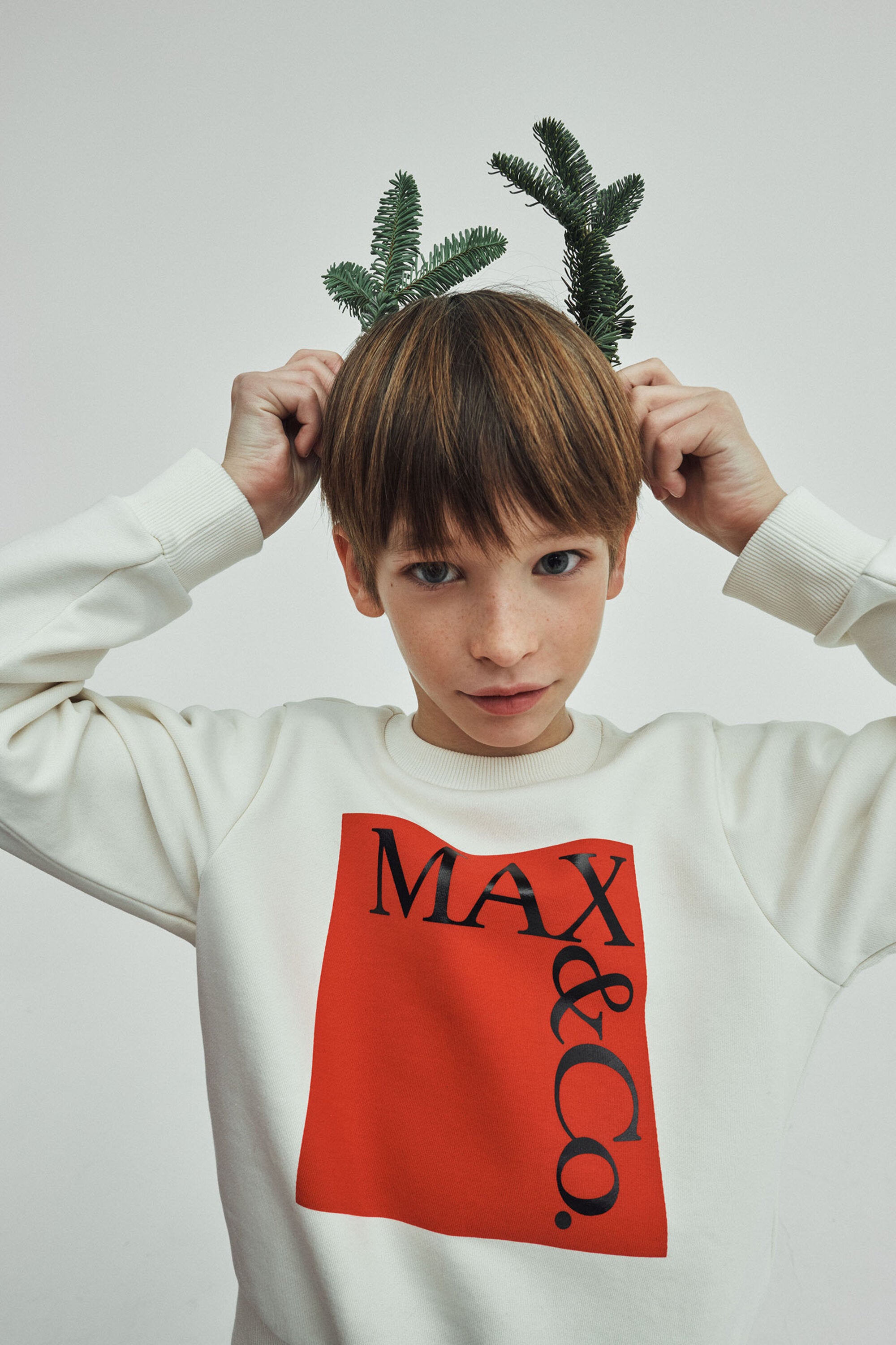 Felpa girocollo con logo