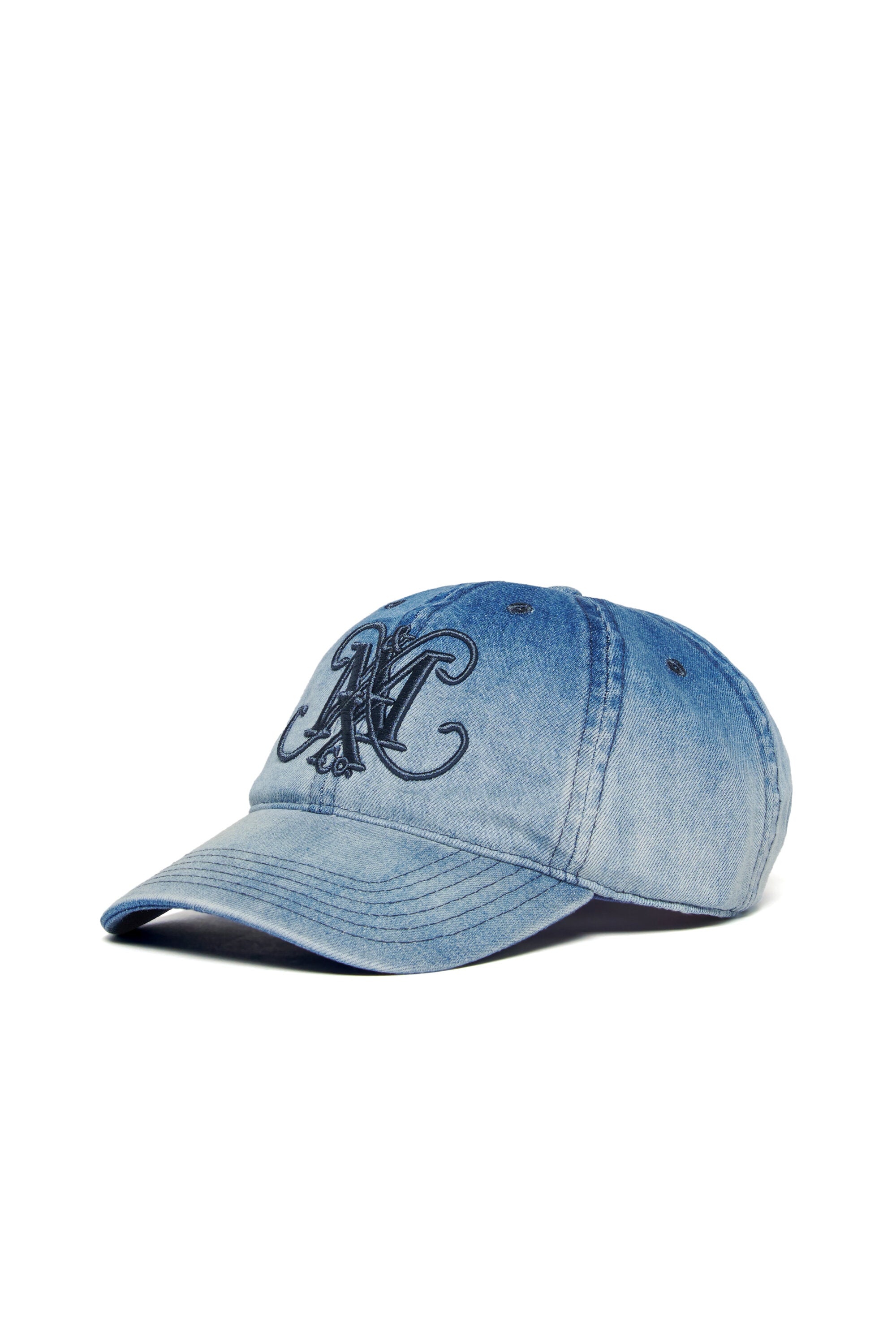 Casquette de baseball en denim blanchi