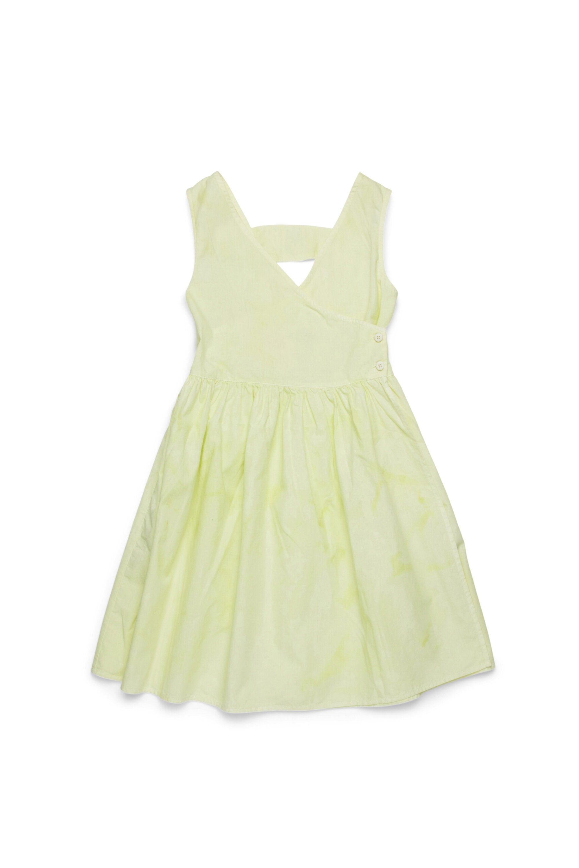 Etuikleid aus Popeline mit Aquarelleffekt