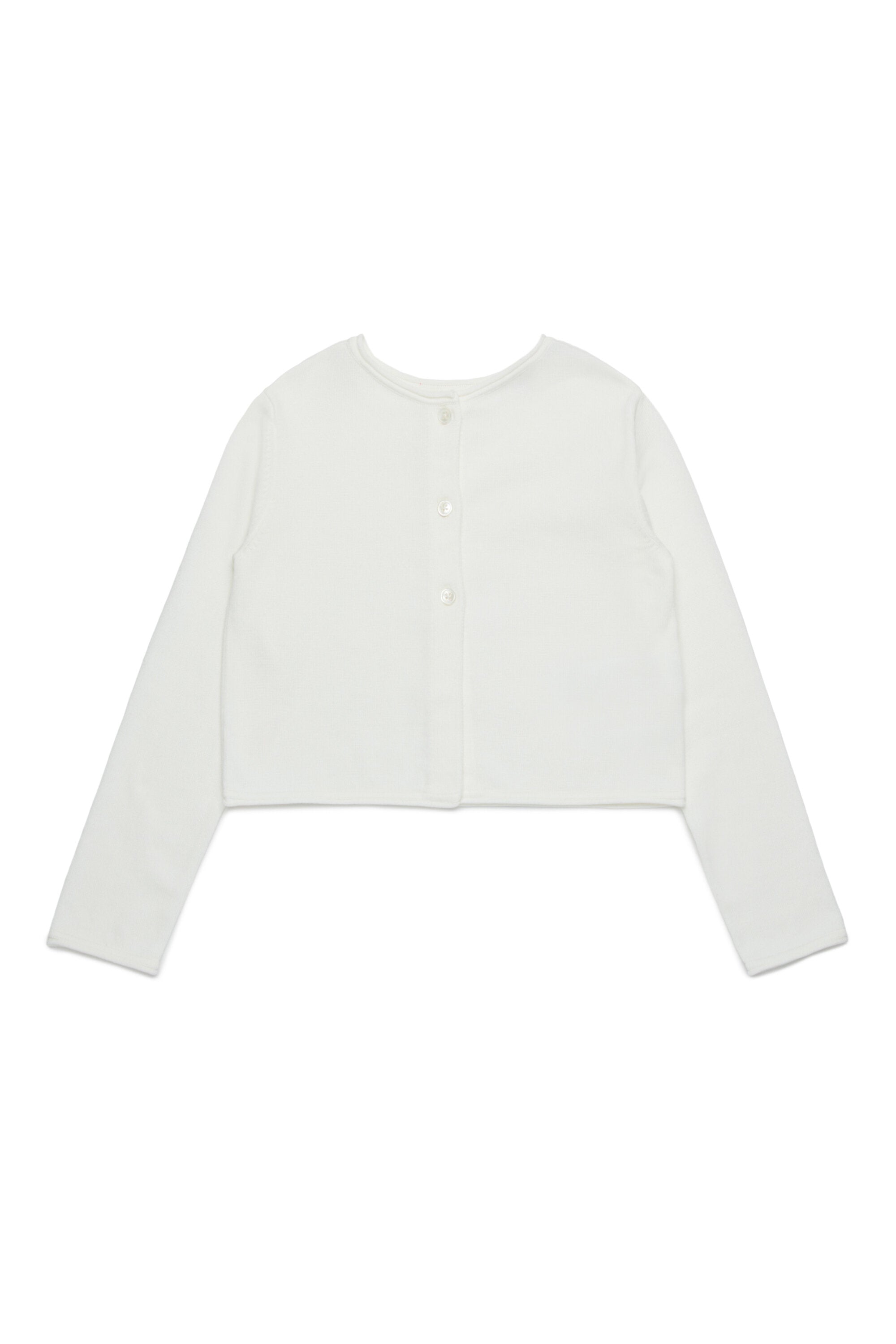 Cardigan-pullover con ricamo cuore