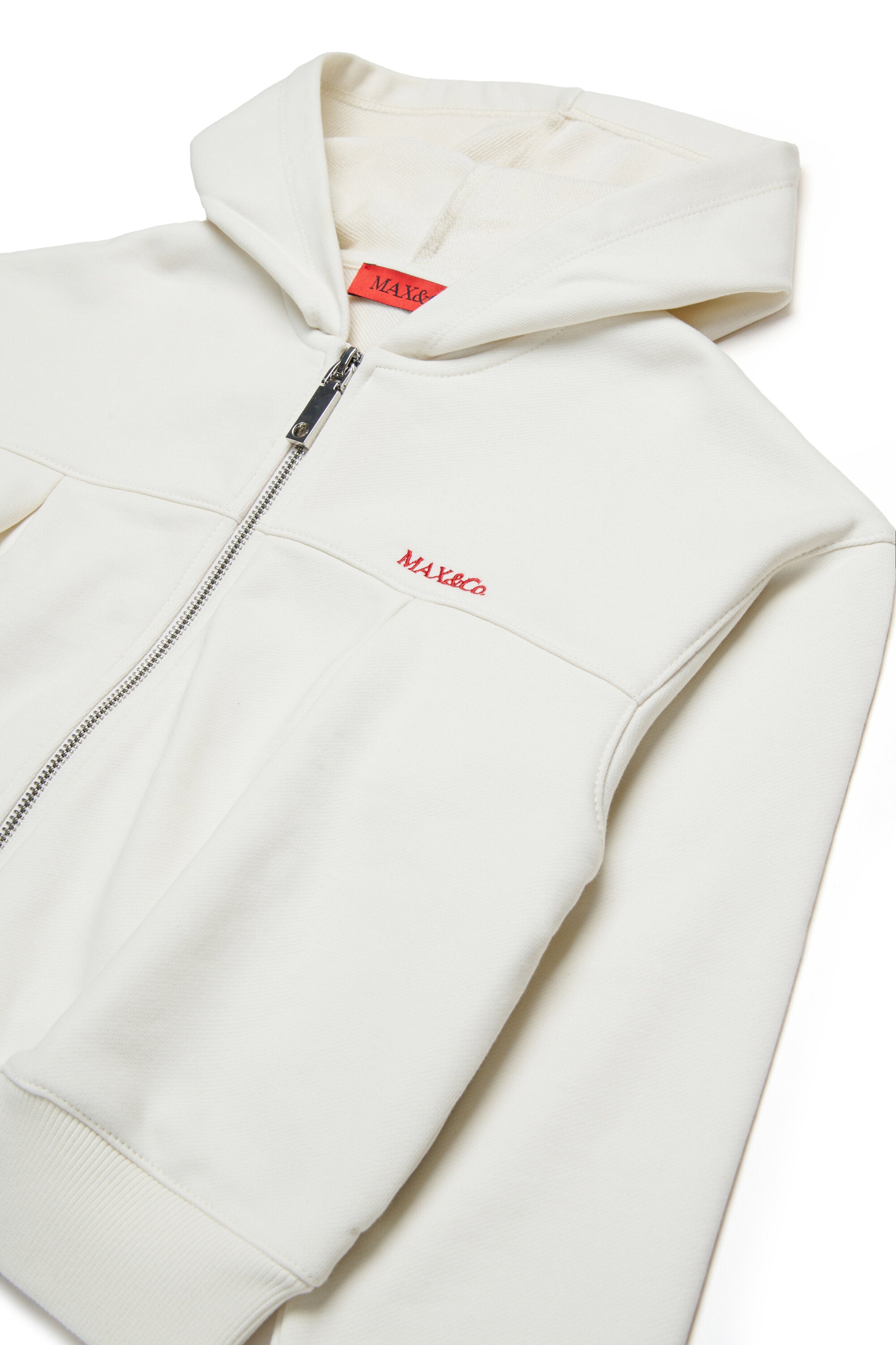 Felpa full zip con logo