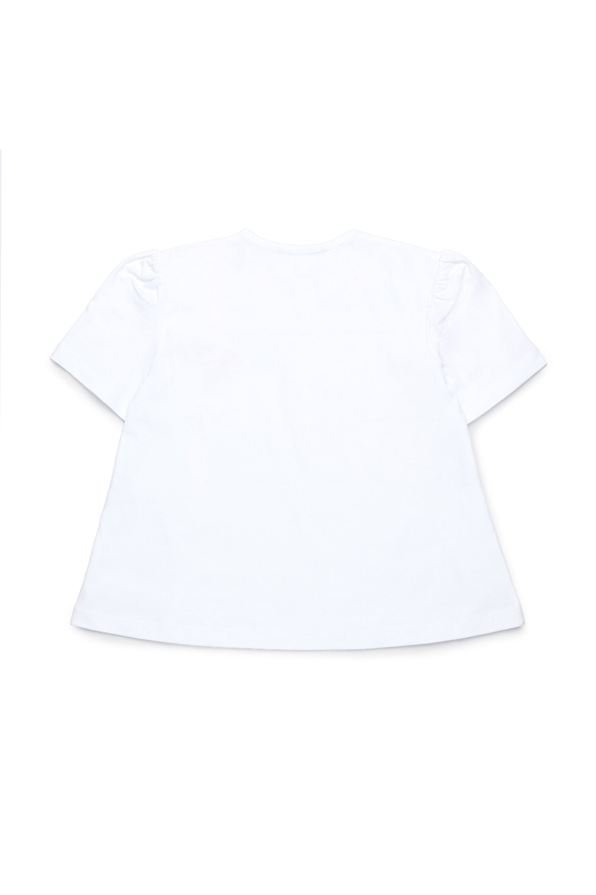 T-shirt con ricami floreali