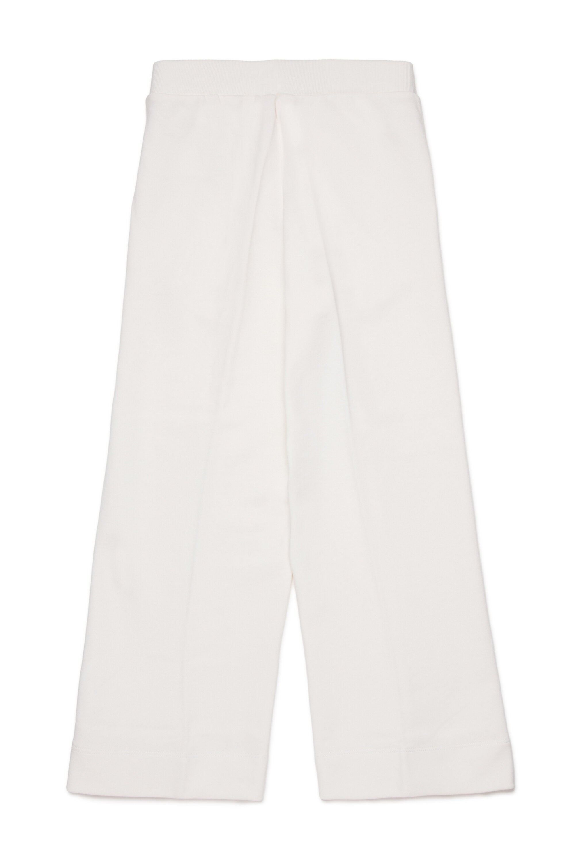 Pantaloni straight in felpa con nervature