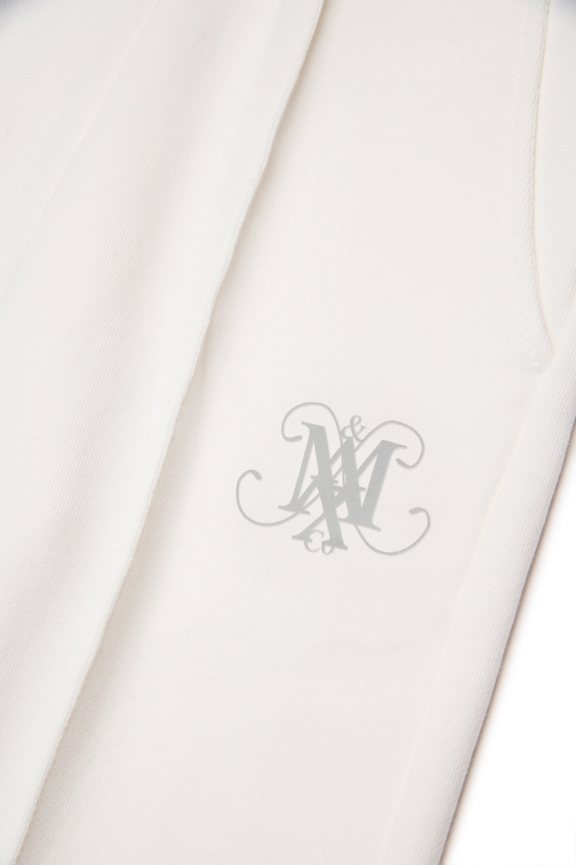 Pantaloni straight in felpa con nervature