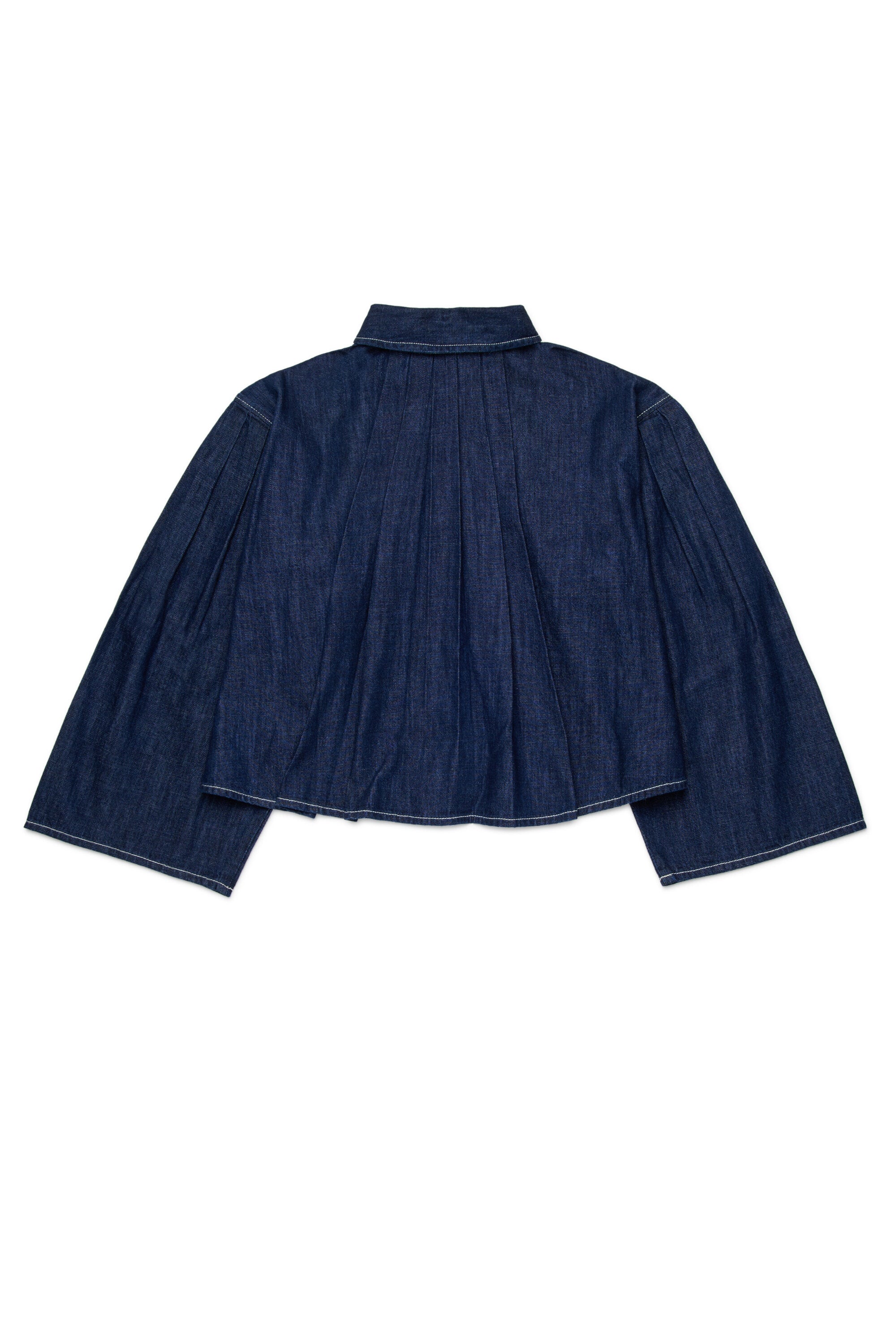 Boxy Hemd aus Chambray Denim