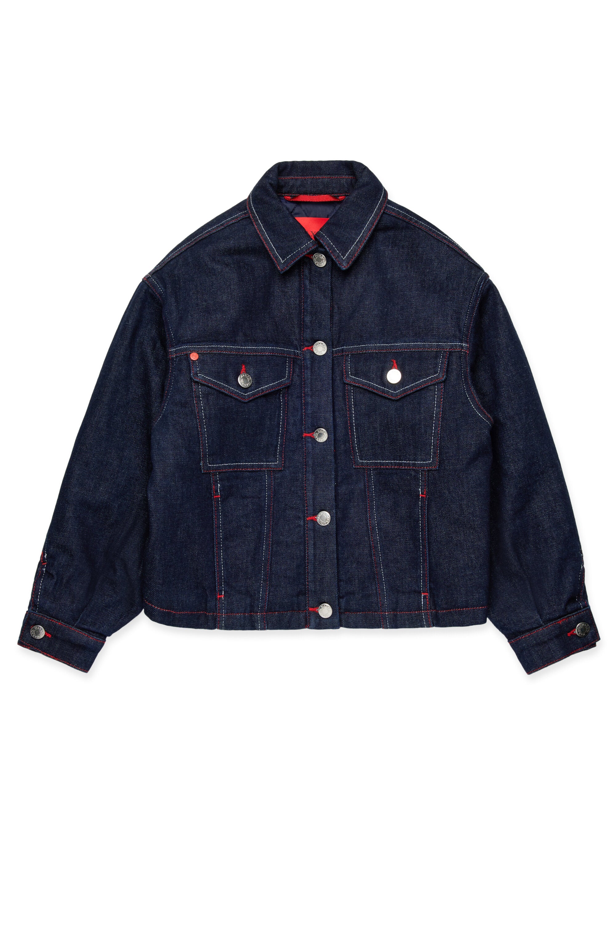 Dunkelblaue Jeansjacke