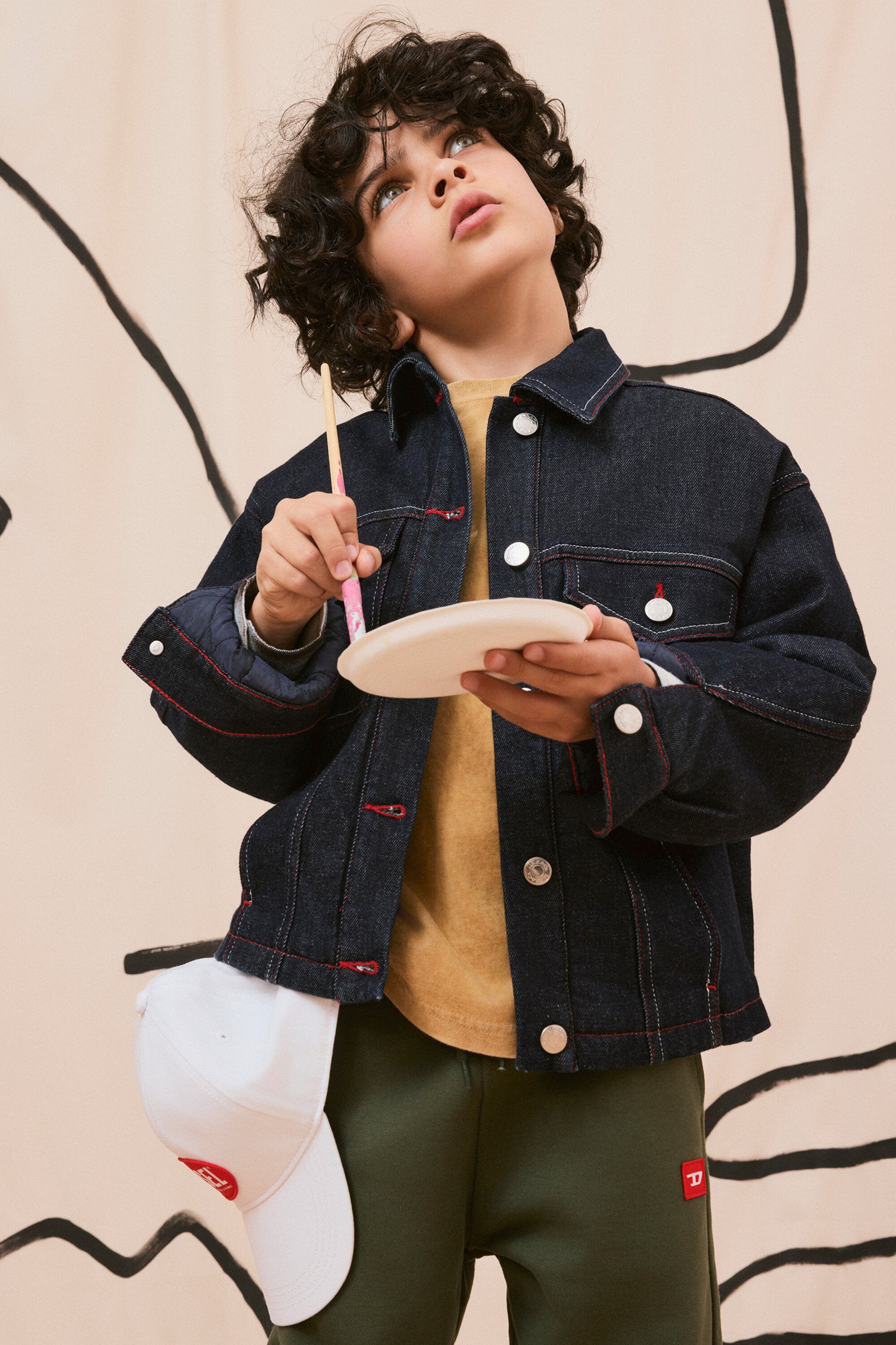 Giacca in denim blu scuro