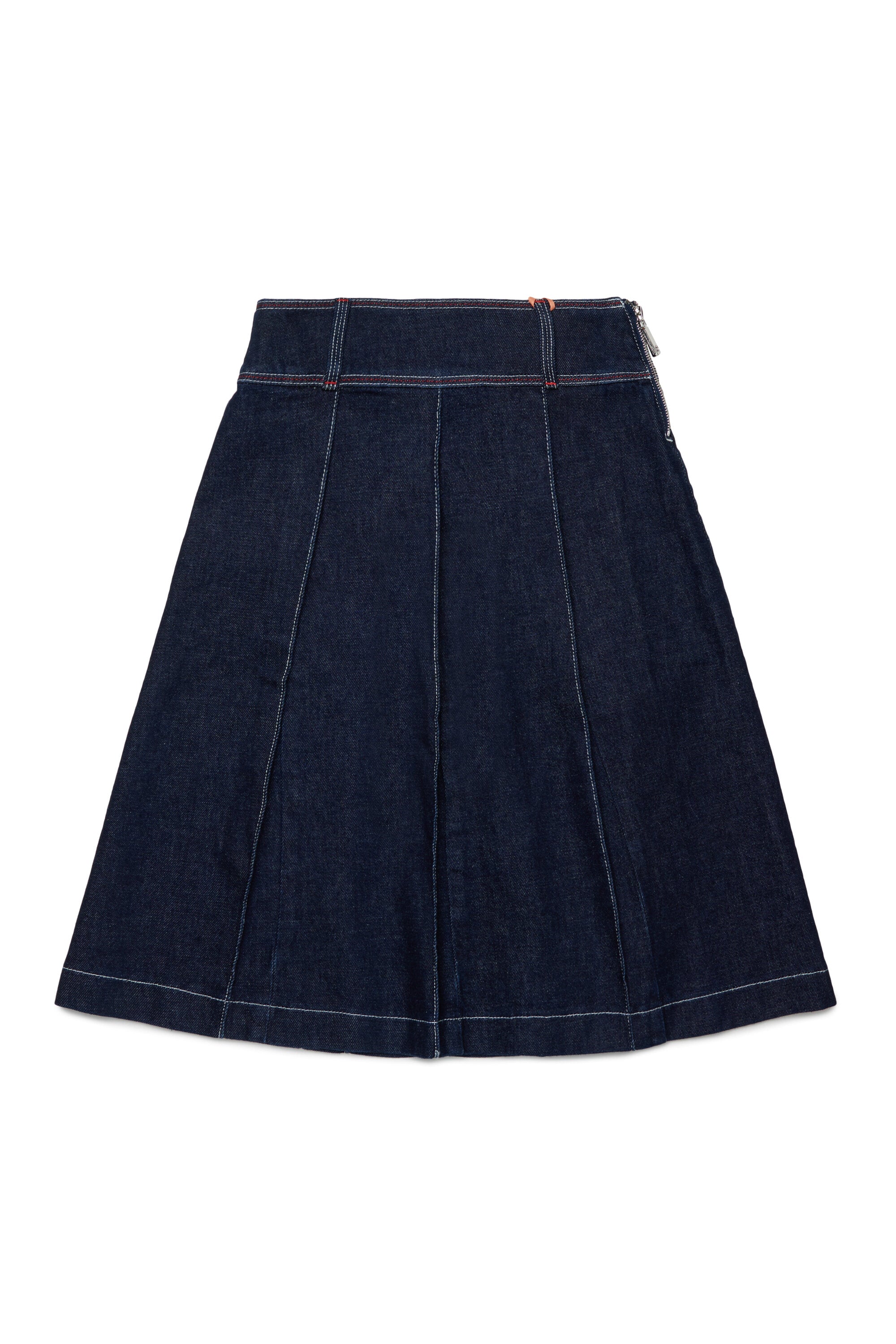 Jupe midi en denim foncé