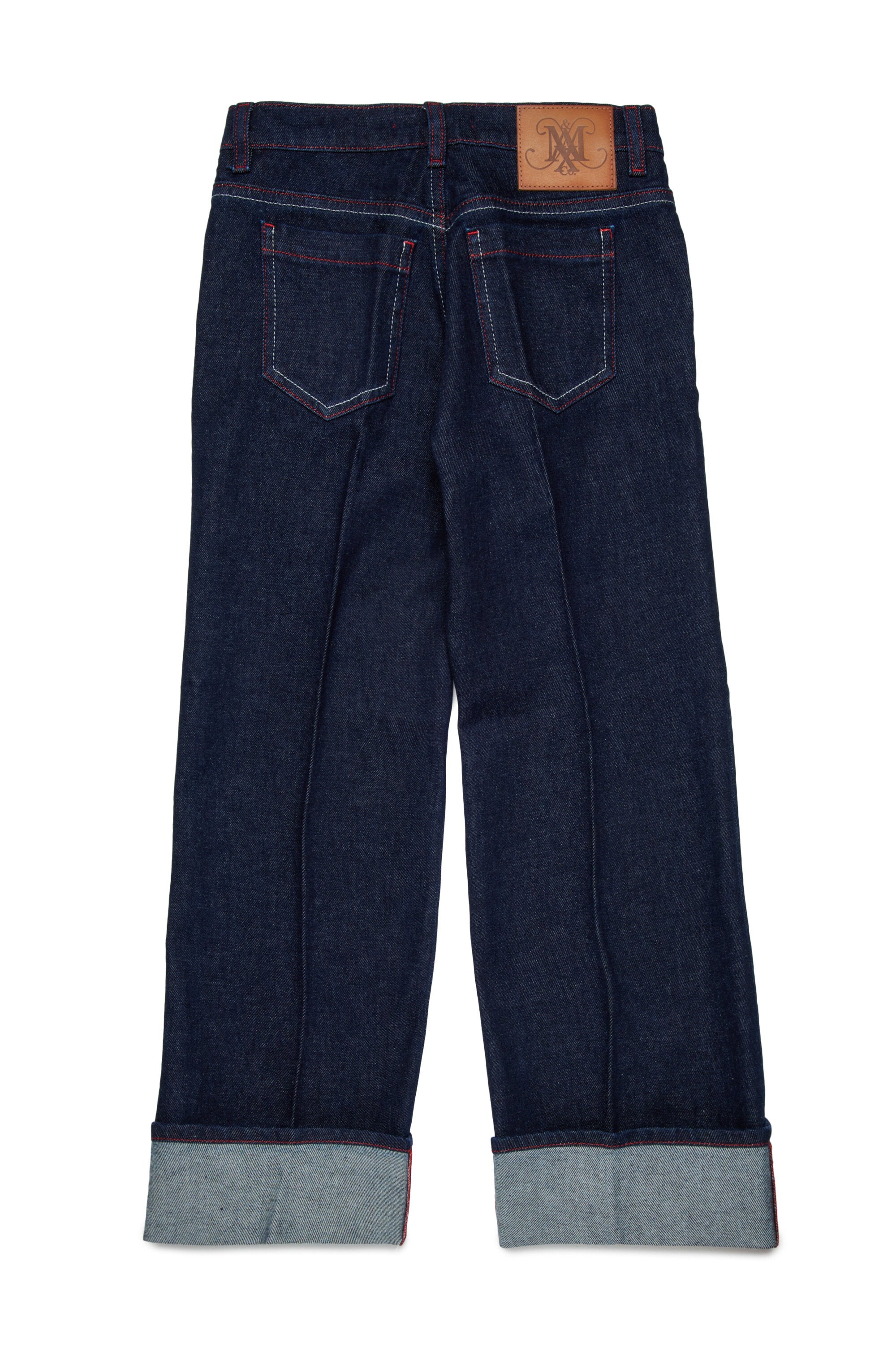 Dunkelblaue regular jeans mit Bügelfalte