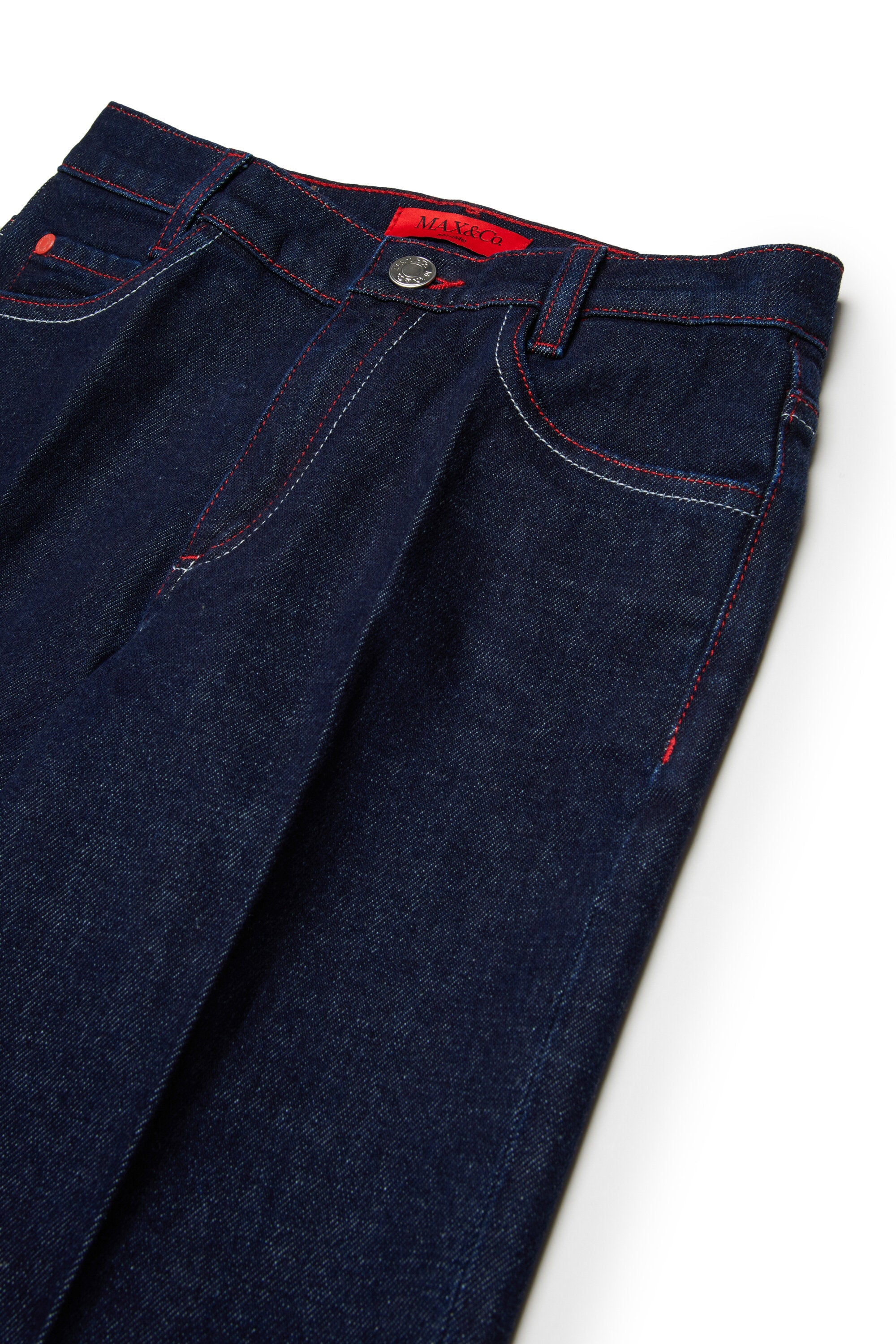 Dunkelblaue regular jeans mit Bügelfalte