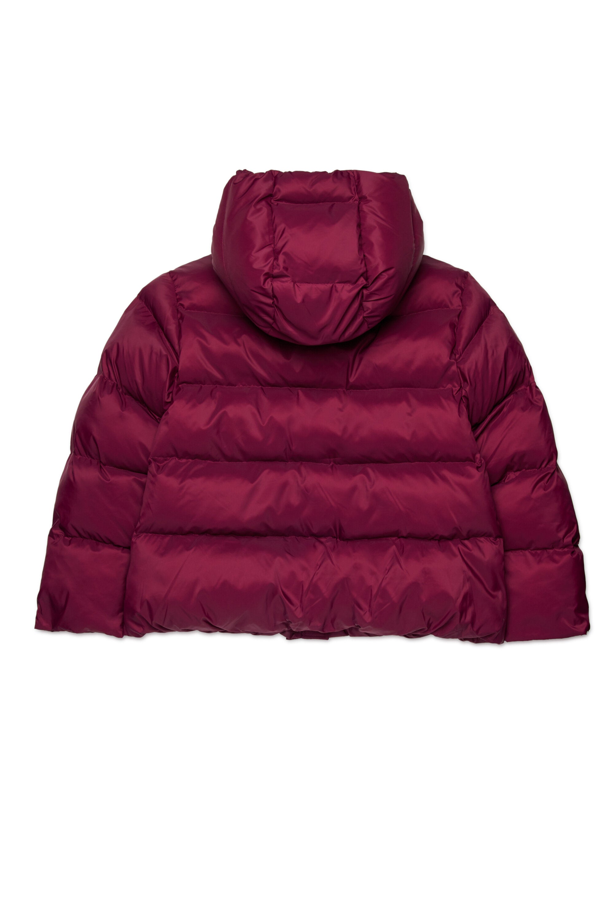 Short padded jacket with hood