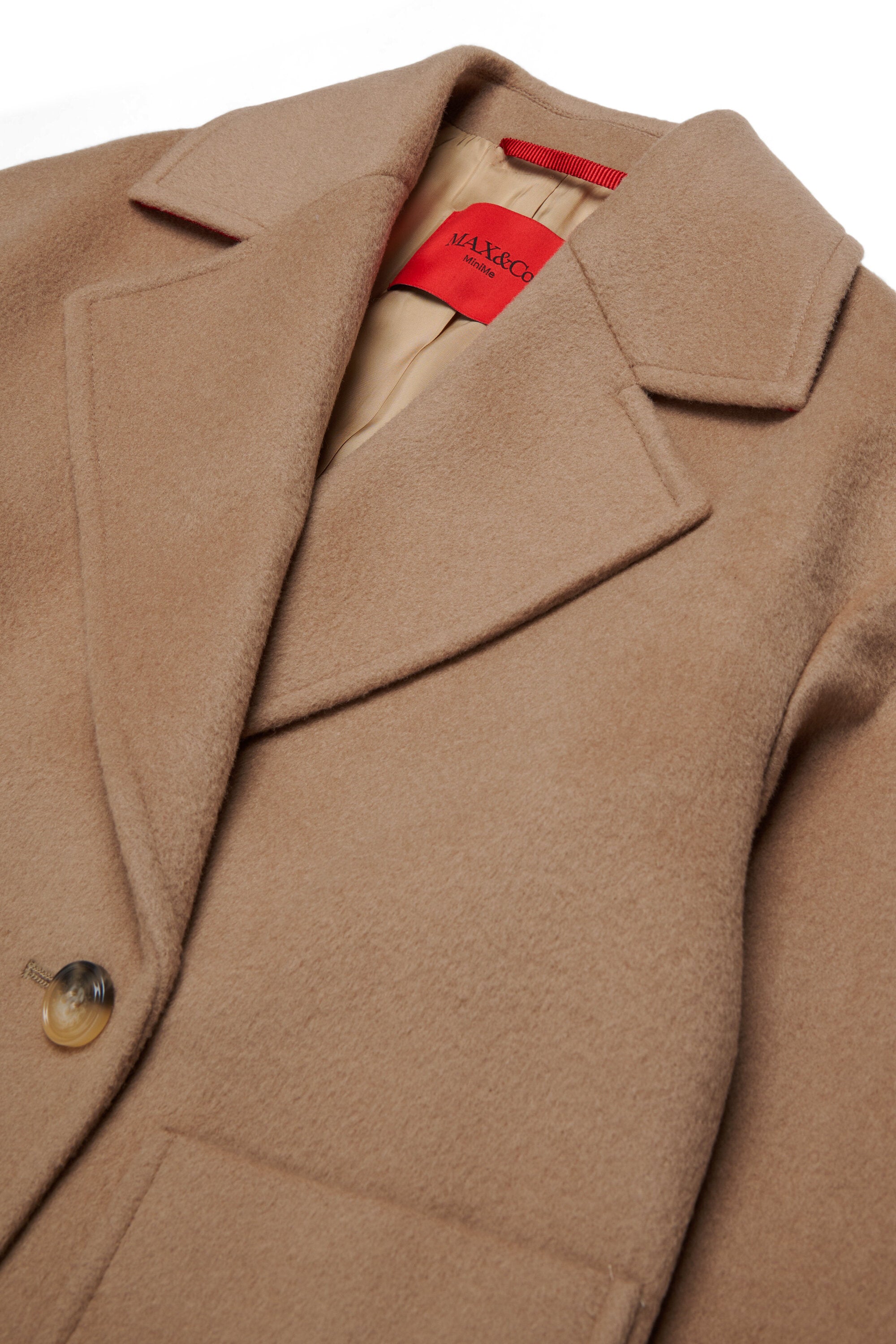 Cappotto caban doppiopetto in lana rasata