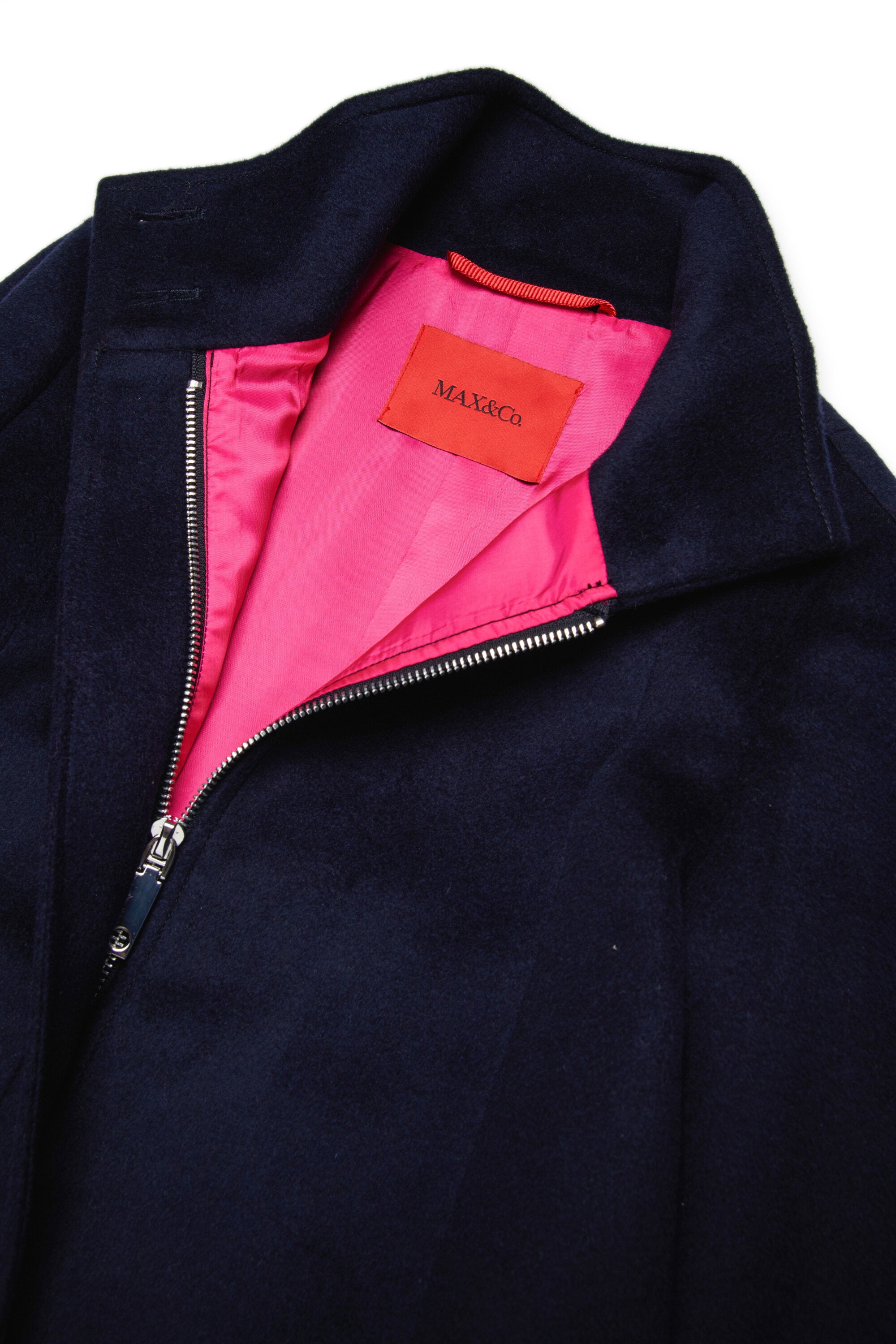Manteau long en laine mélangée de forme A