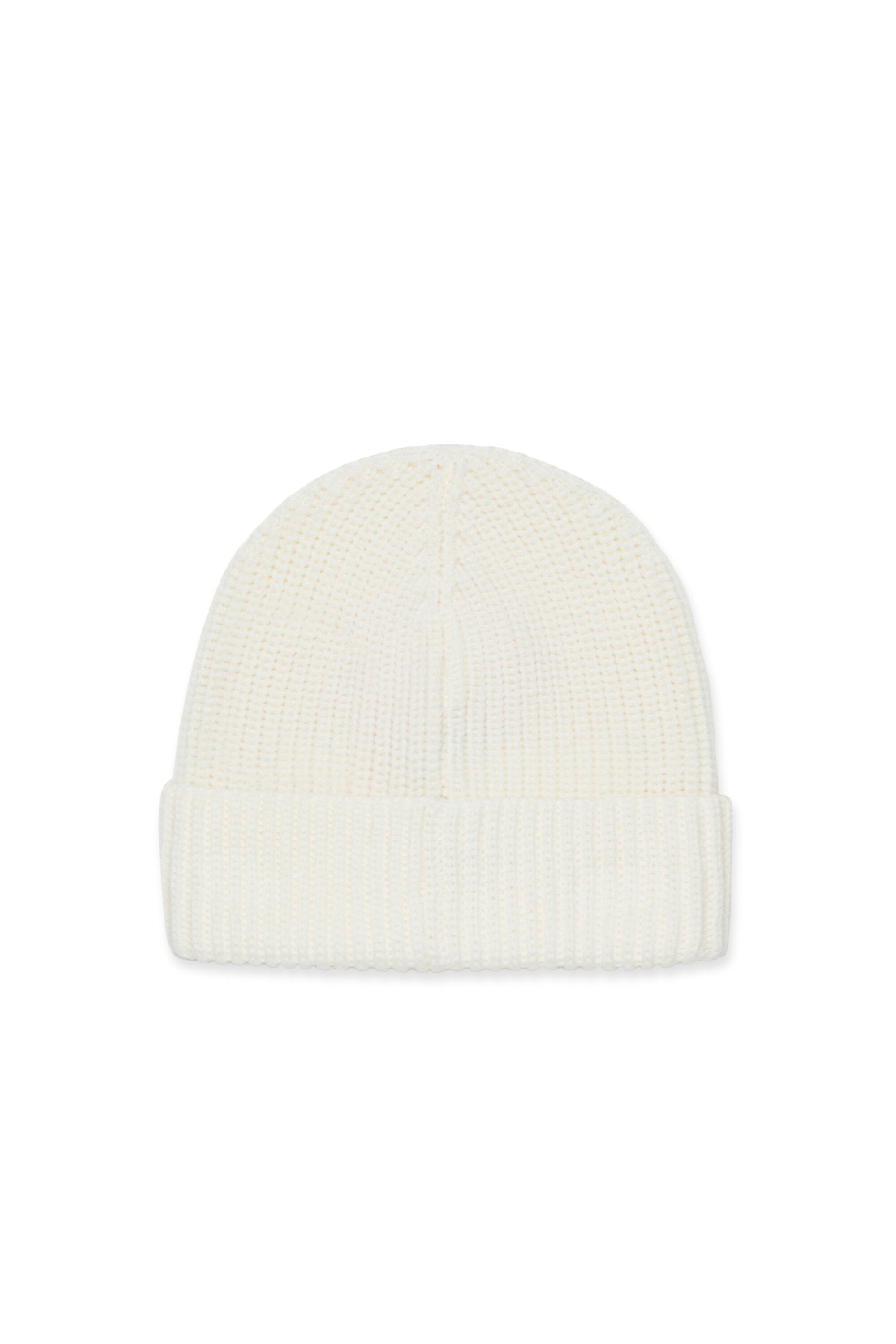 Berretto beanie in misto lana con patch