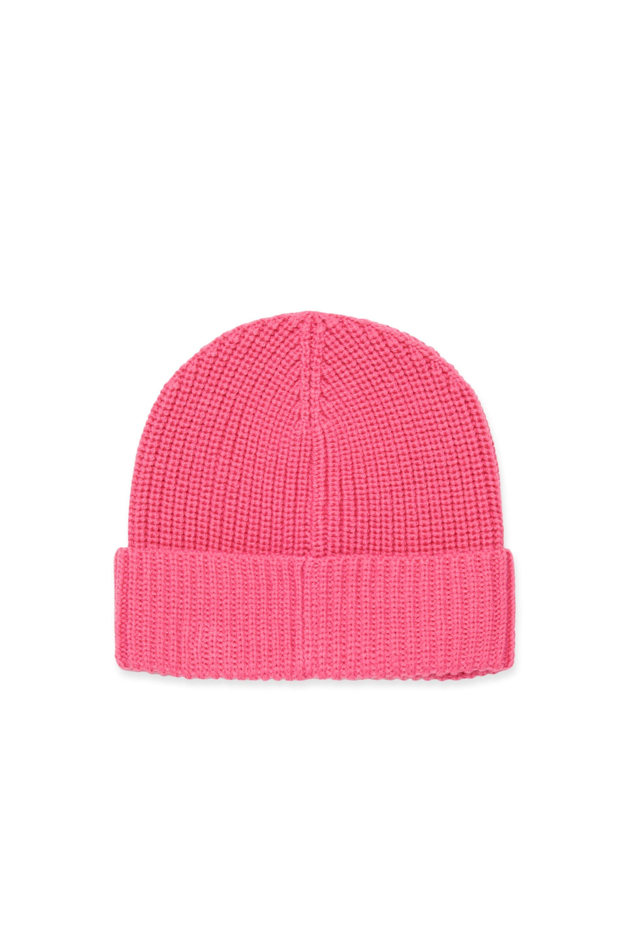 Berretto beanie in misto lana con patch