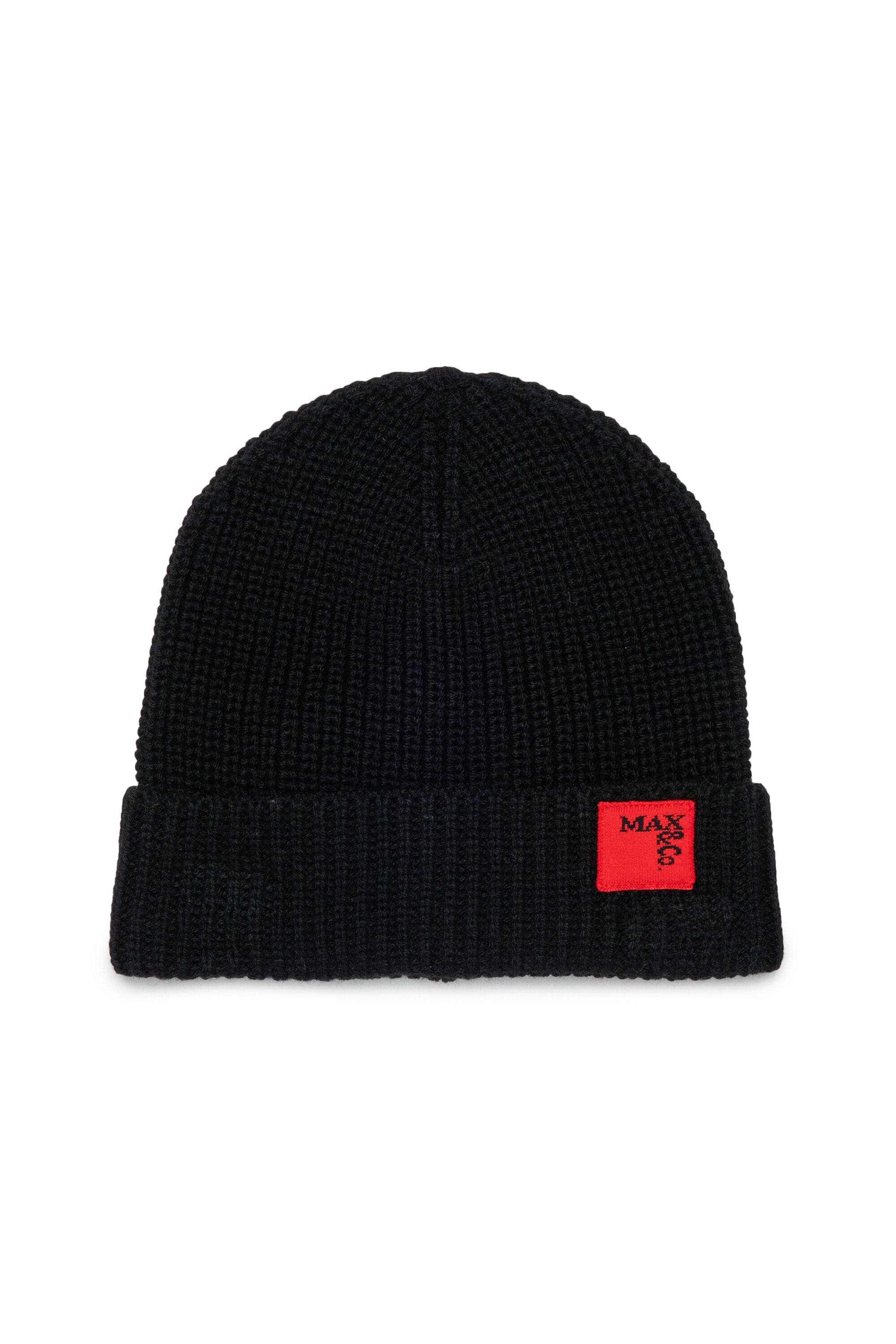 Gorro de lana con parche
