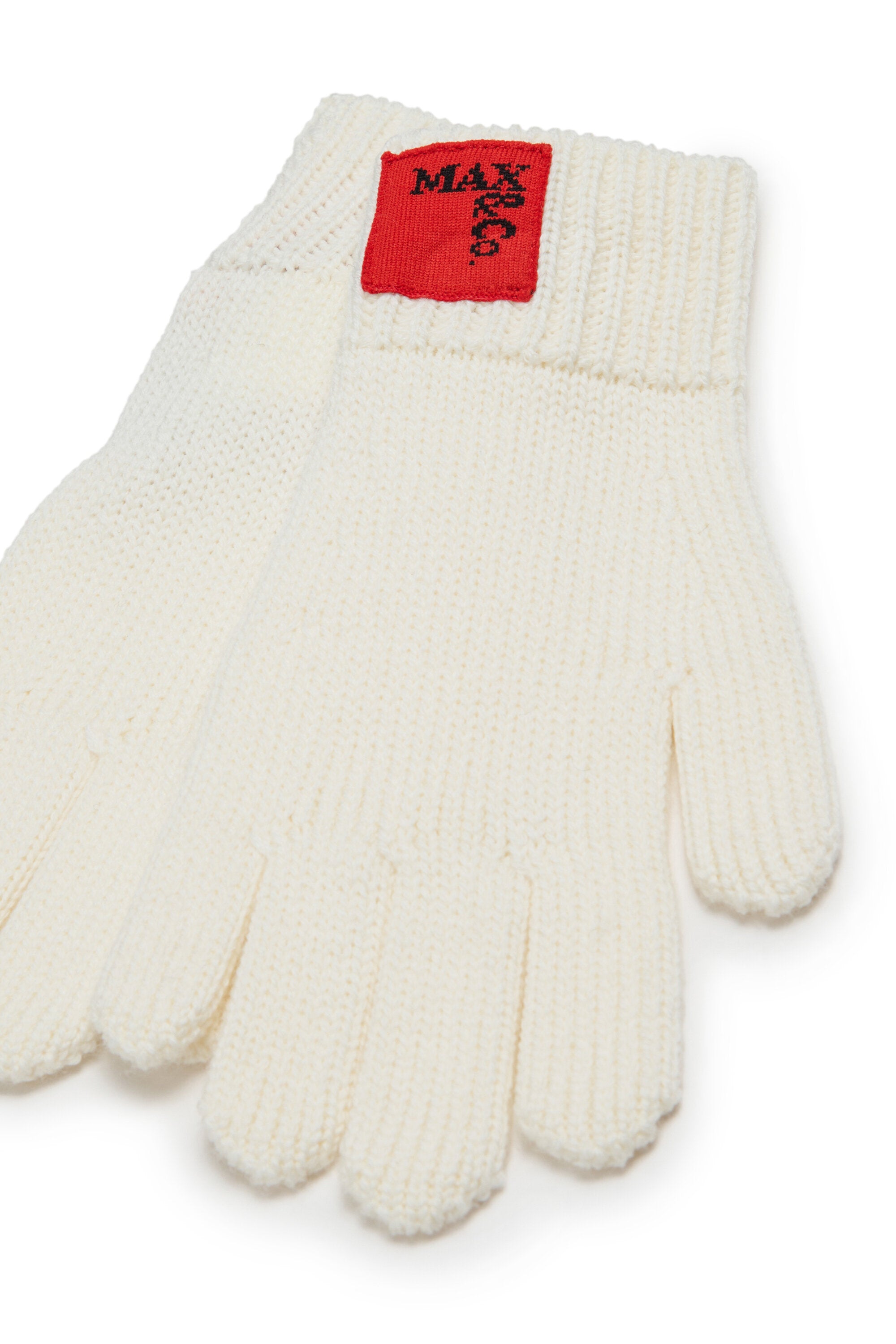 Gants en laine mélangée avec patch