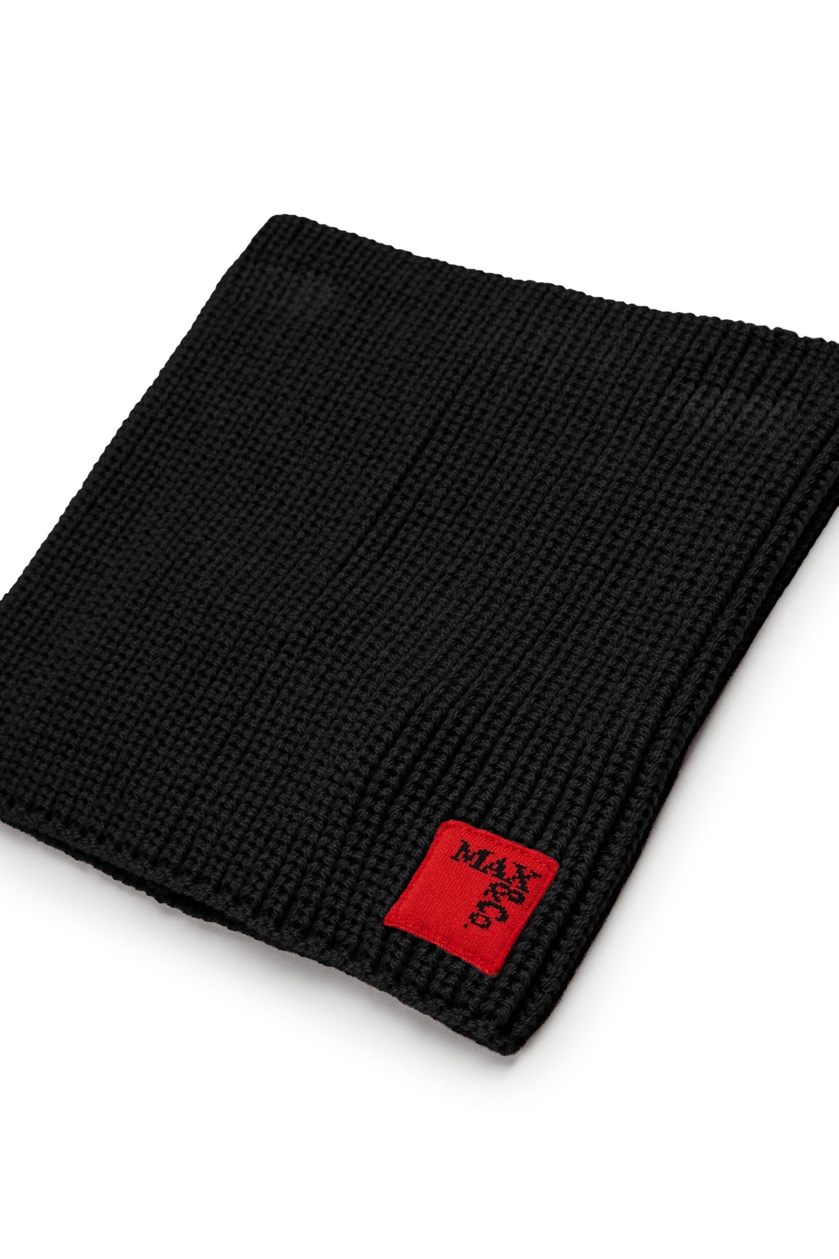 Strickkragen aus Wollgemisch mit Aufnäher