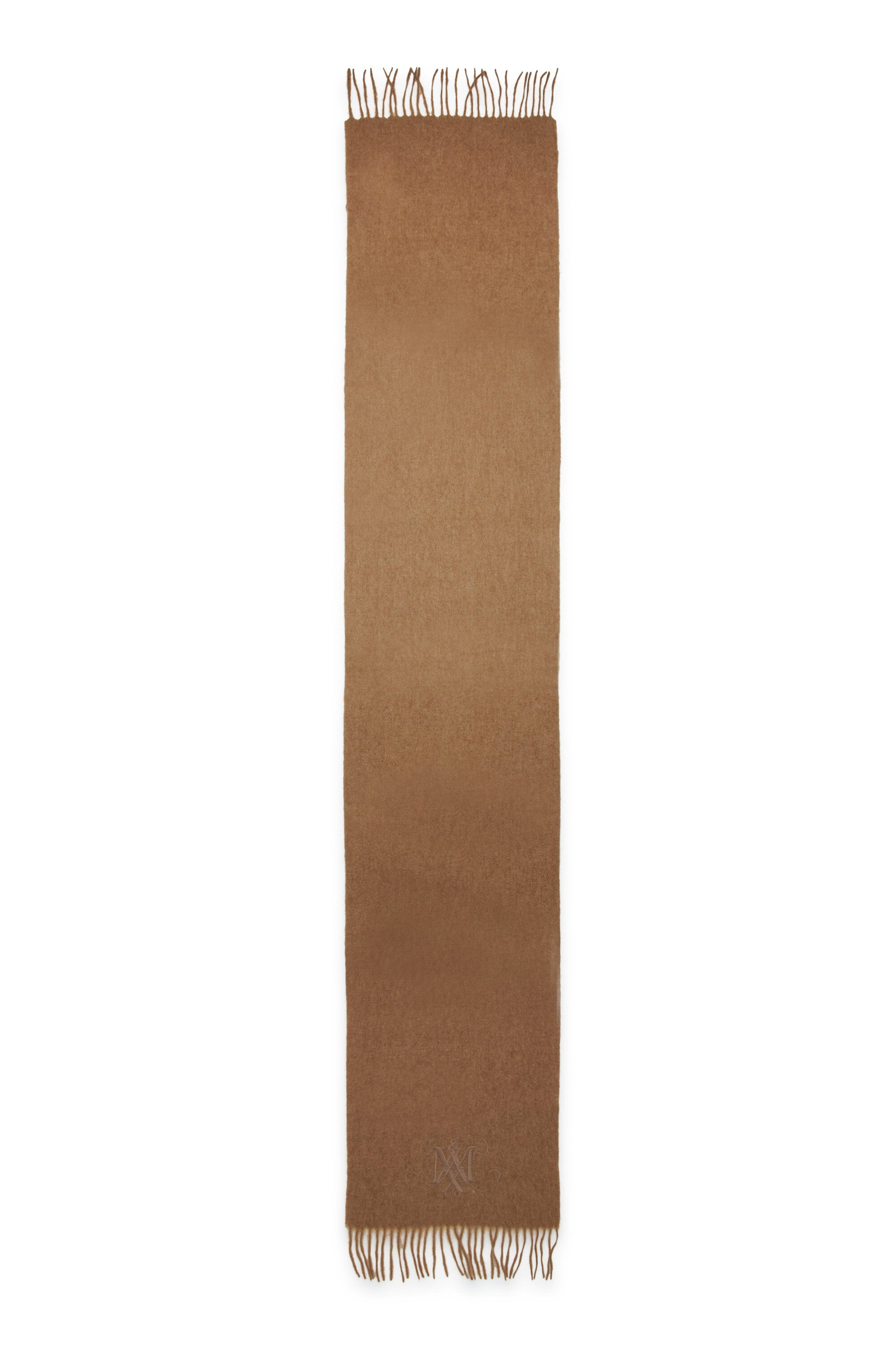 Bufanda de lana con logotipo bordado