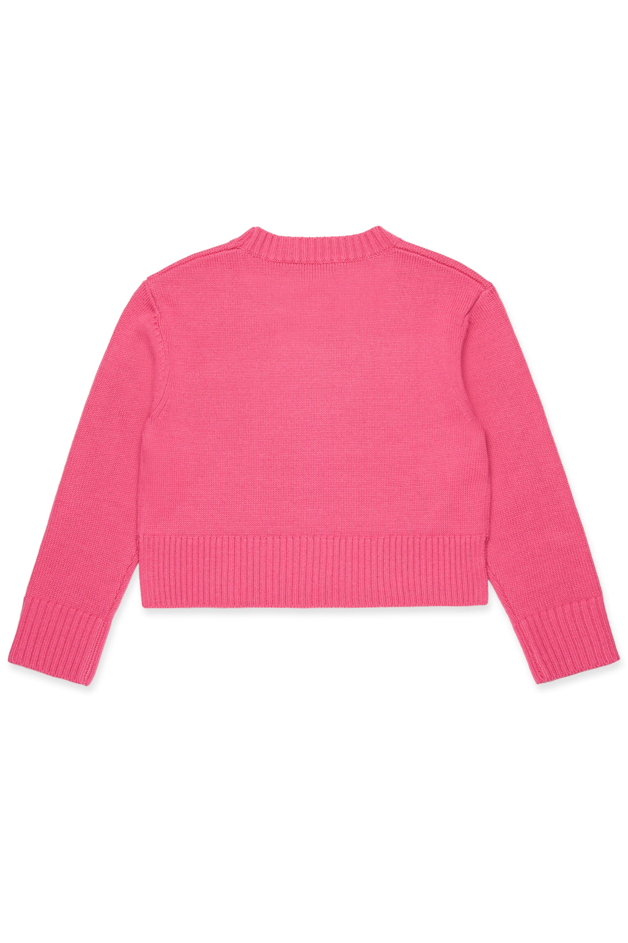 Pullover in misto lana con logo ricamato