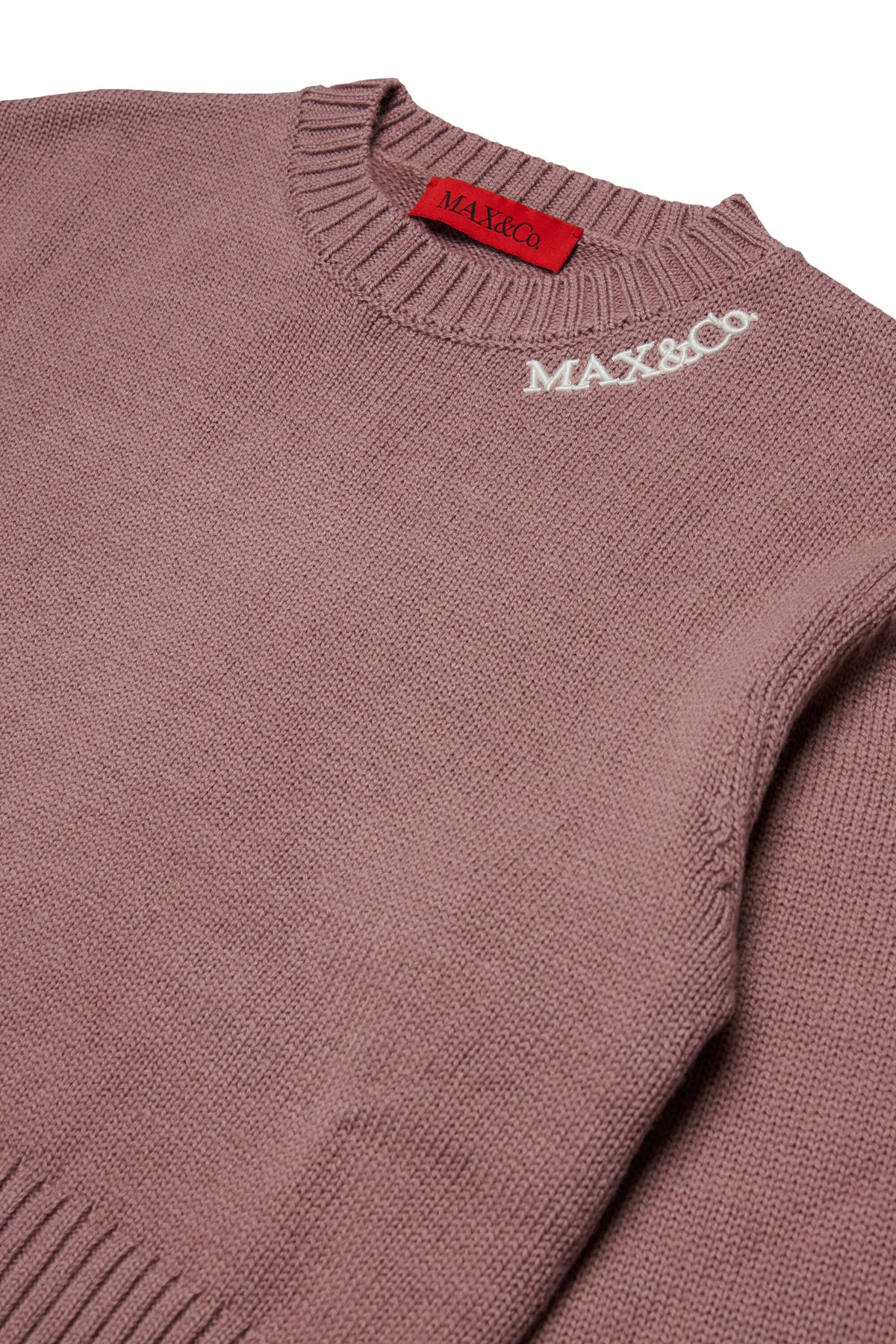 Pull en laine mélangée avec logo brodé