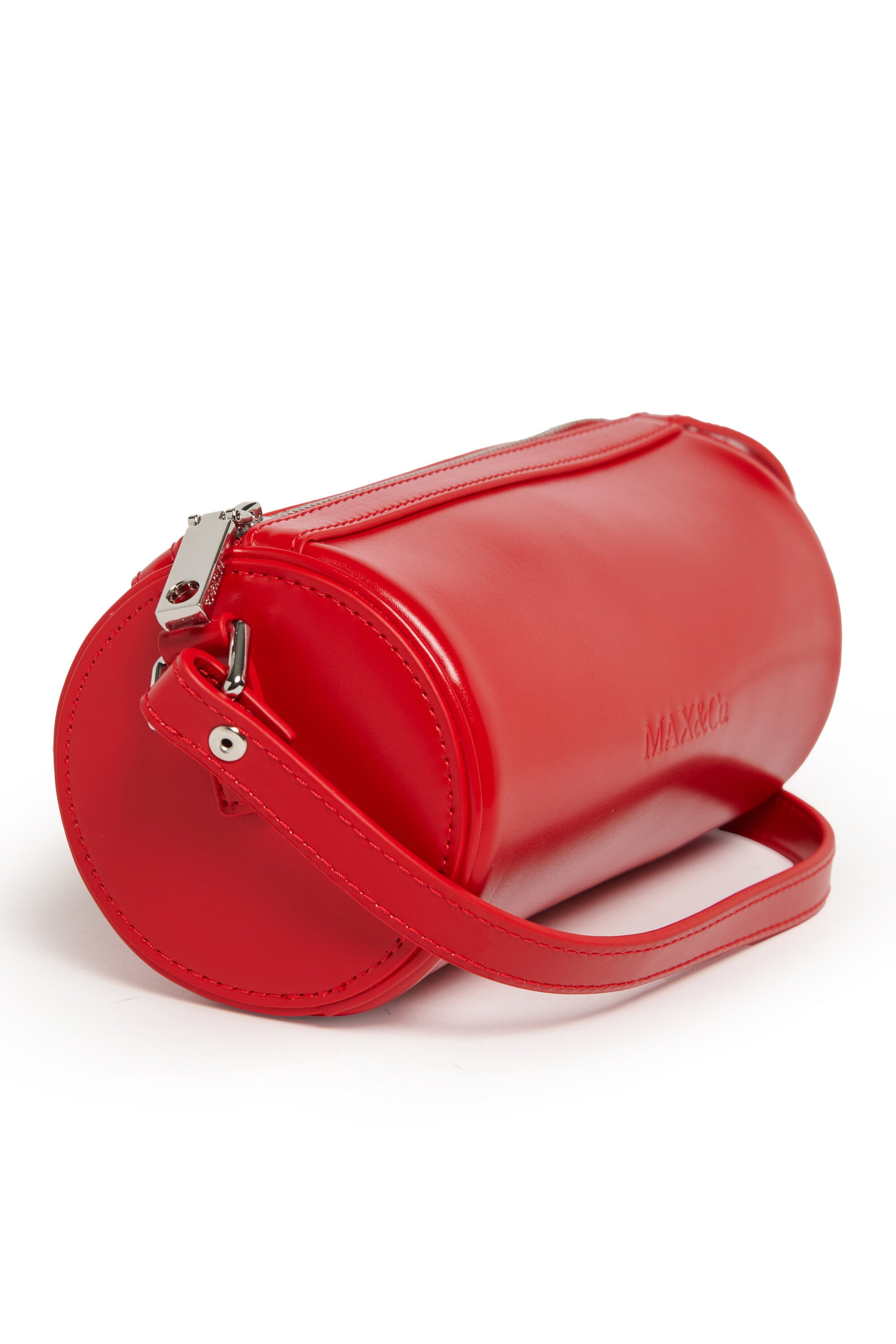 Zylindertasche aus beschichtetem Stoff