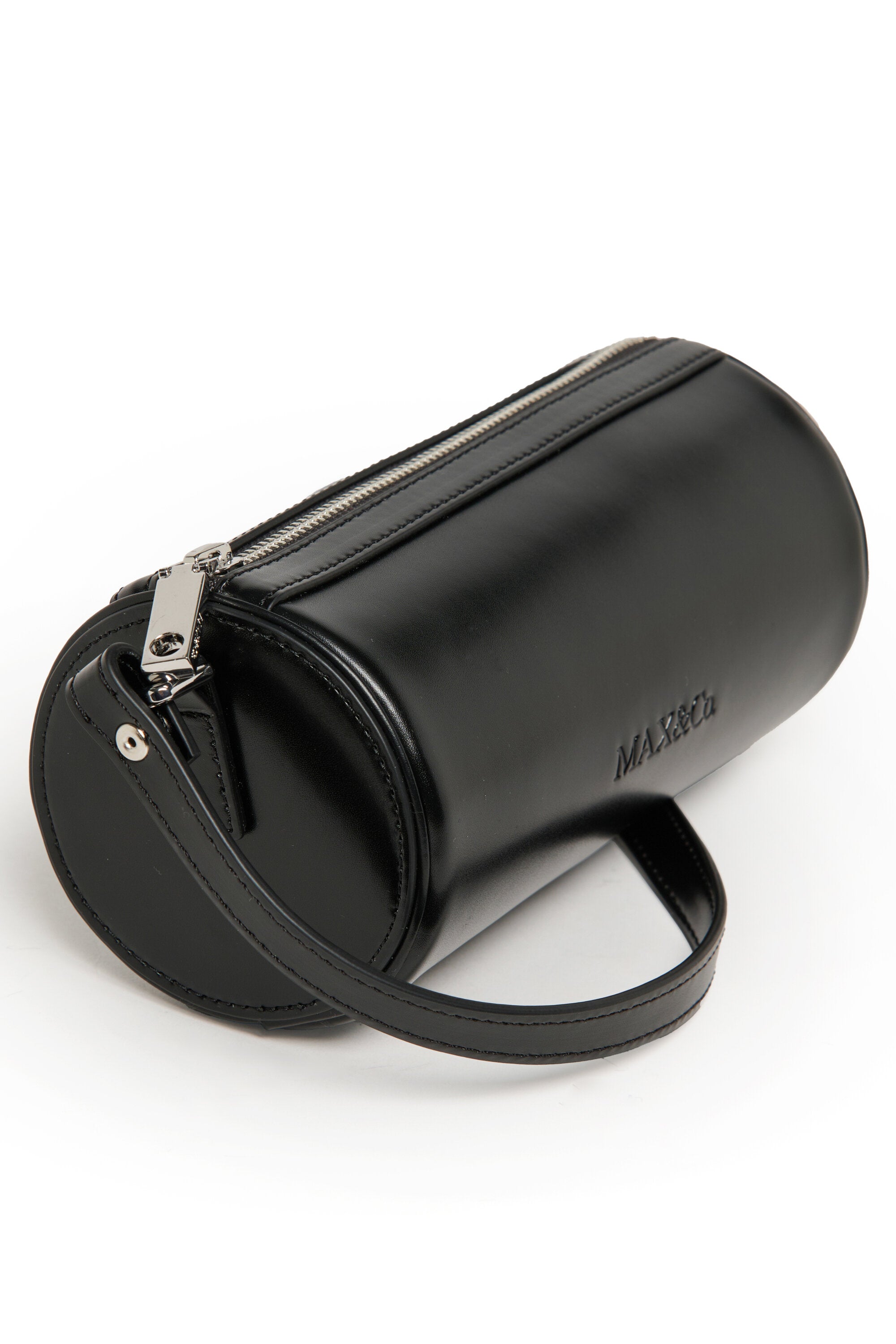 Zylindertasche aus beschichtetem Stoff