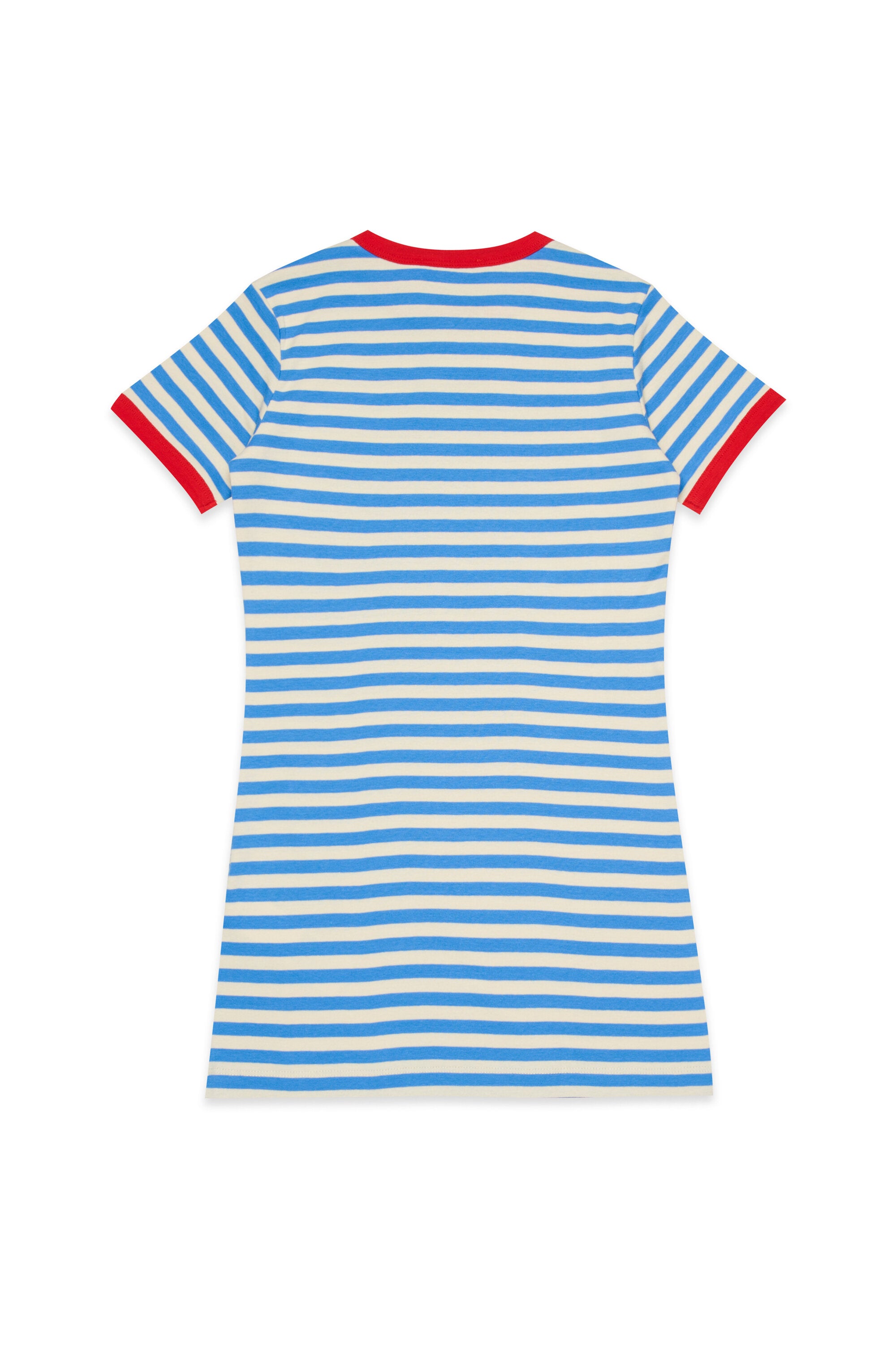 Gestreiftes Kleid mit Logo
