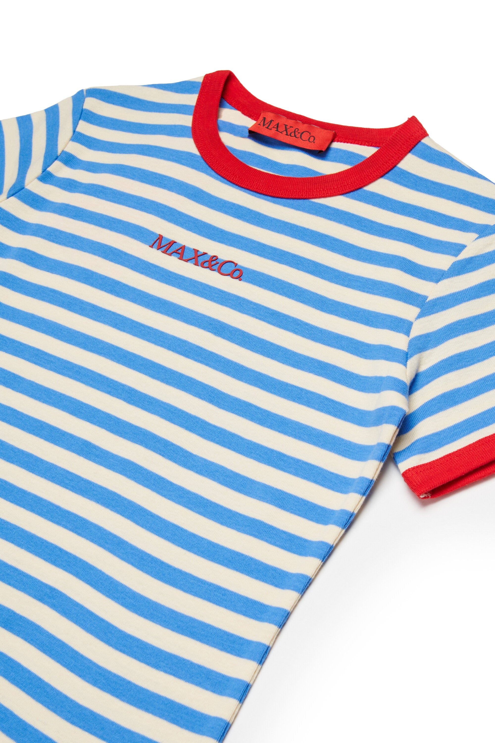 Robe à rayures avec logo