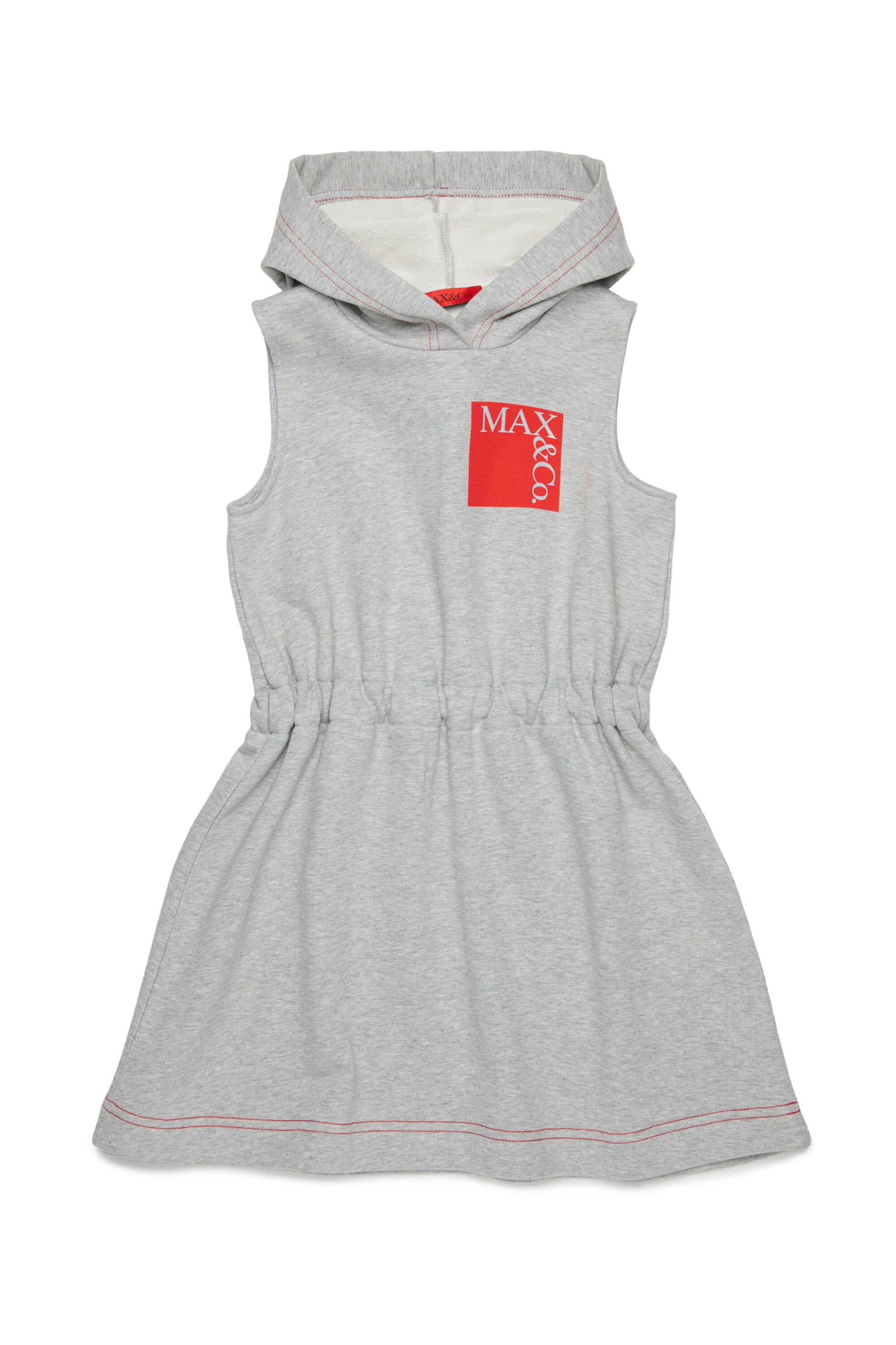 Ärmelloses kurzes Kleid mit Logo