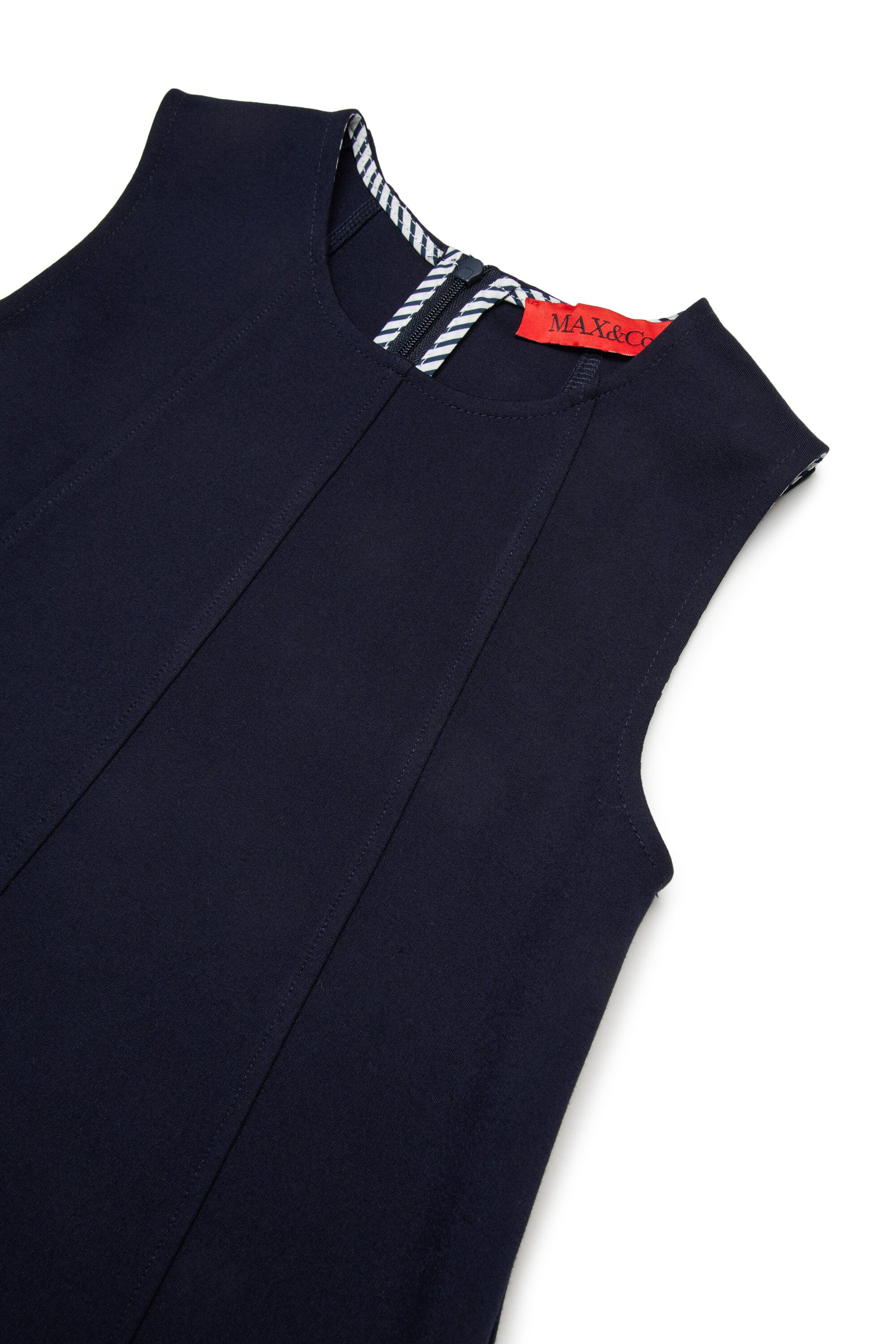 Ärmelloses Kleid mit Logo