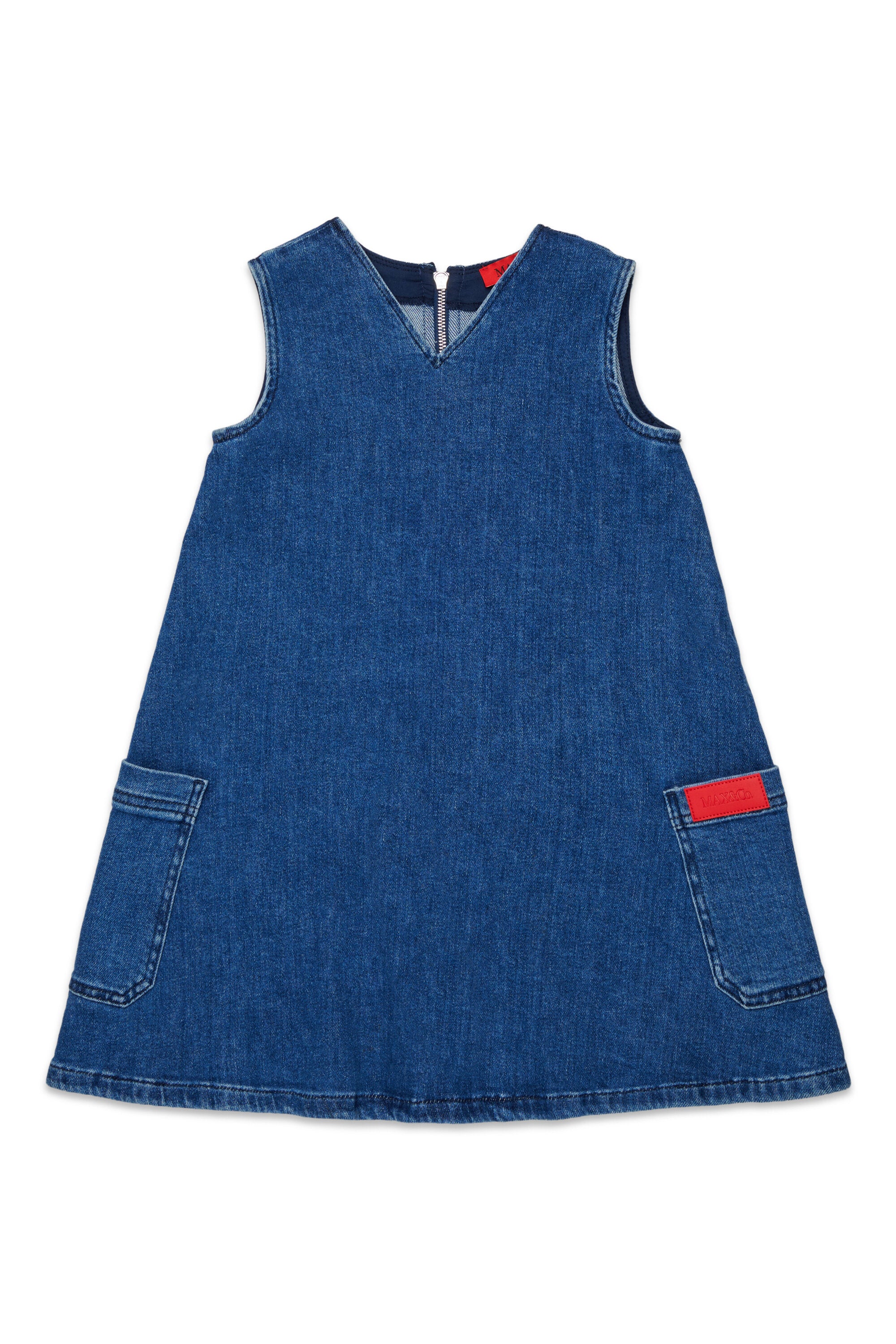 Denimkleid mit Logo