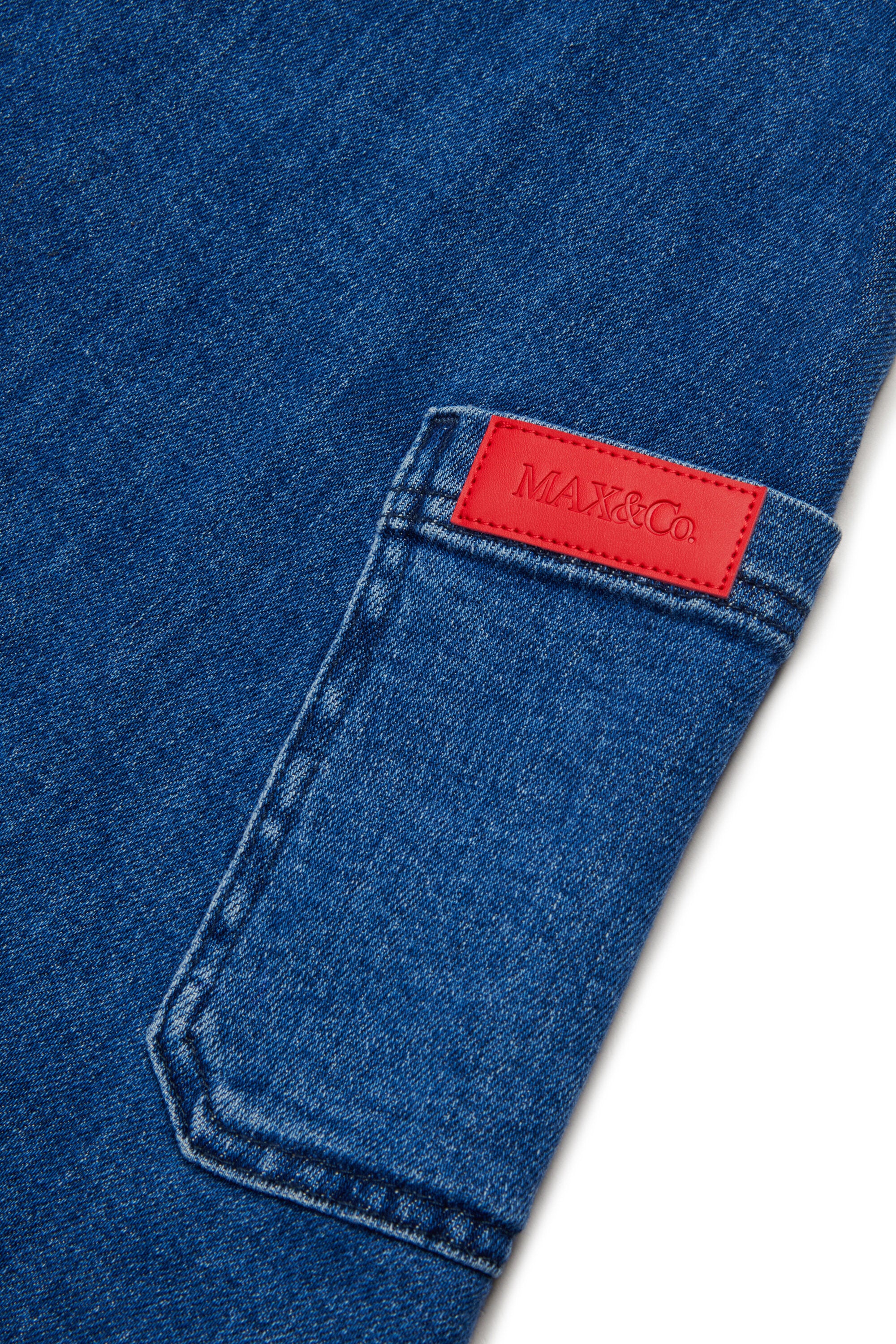 Denimkleid mit Logo