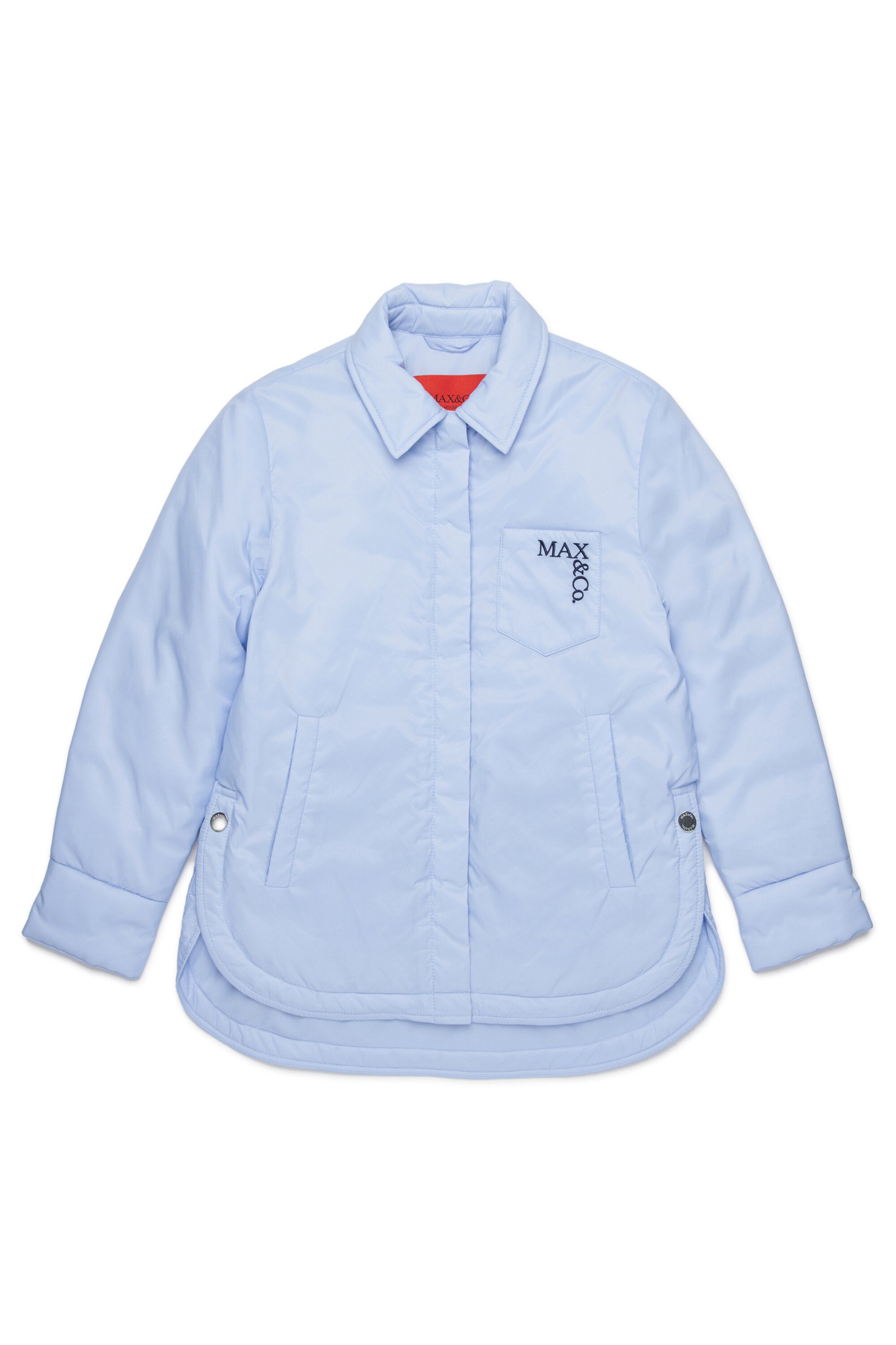 Chaqueta acolchada con logo estampado