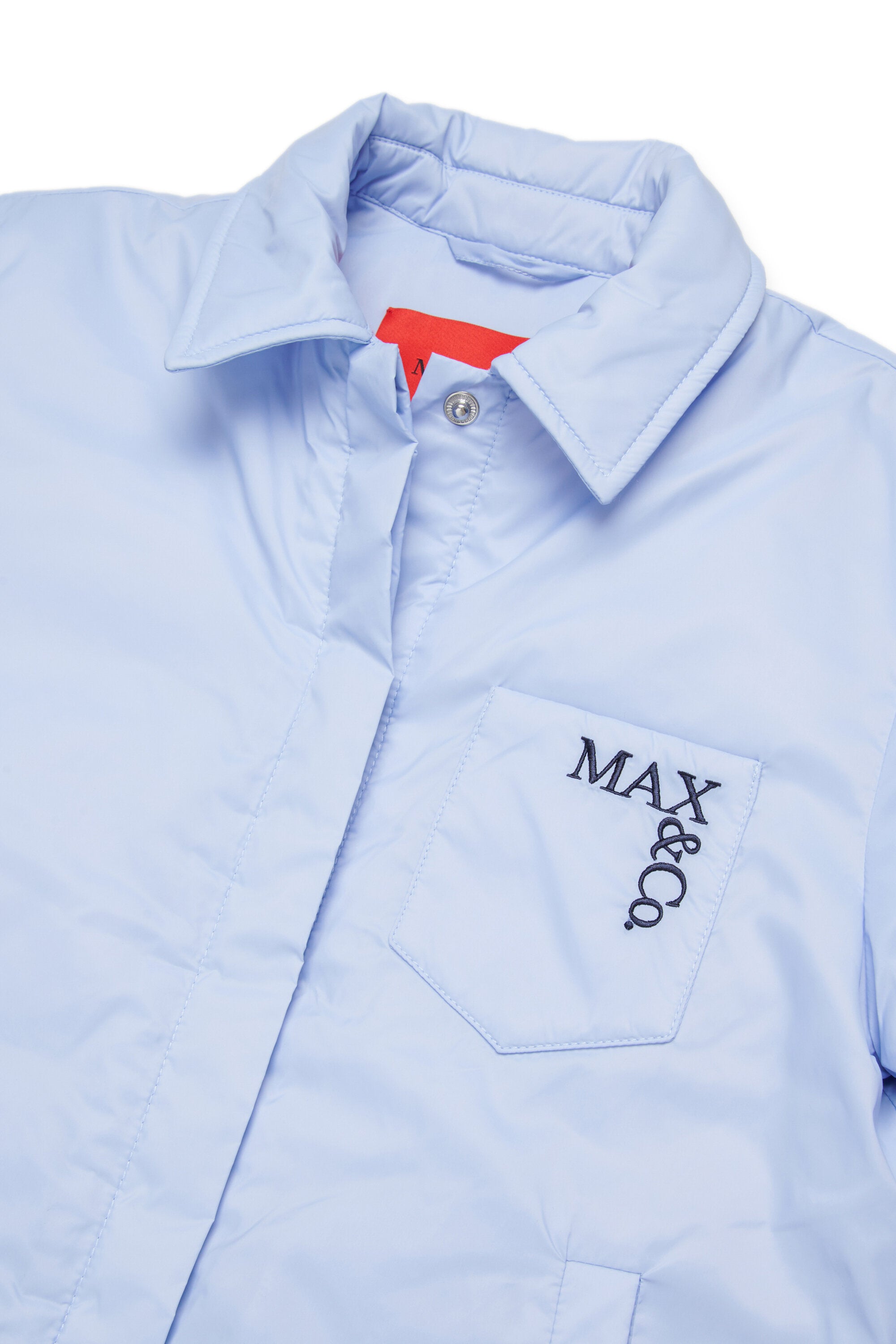 Chaqueta acolchada con logo estampado