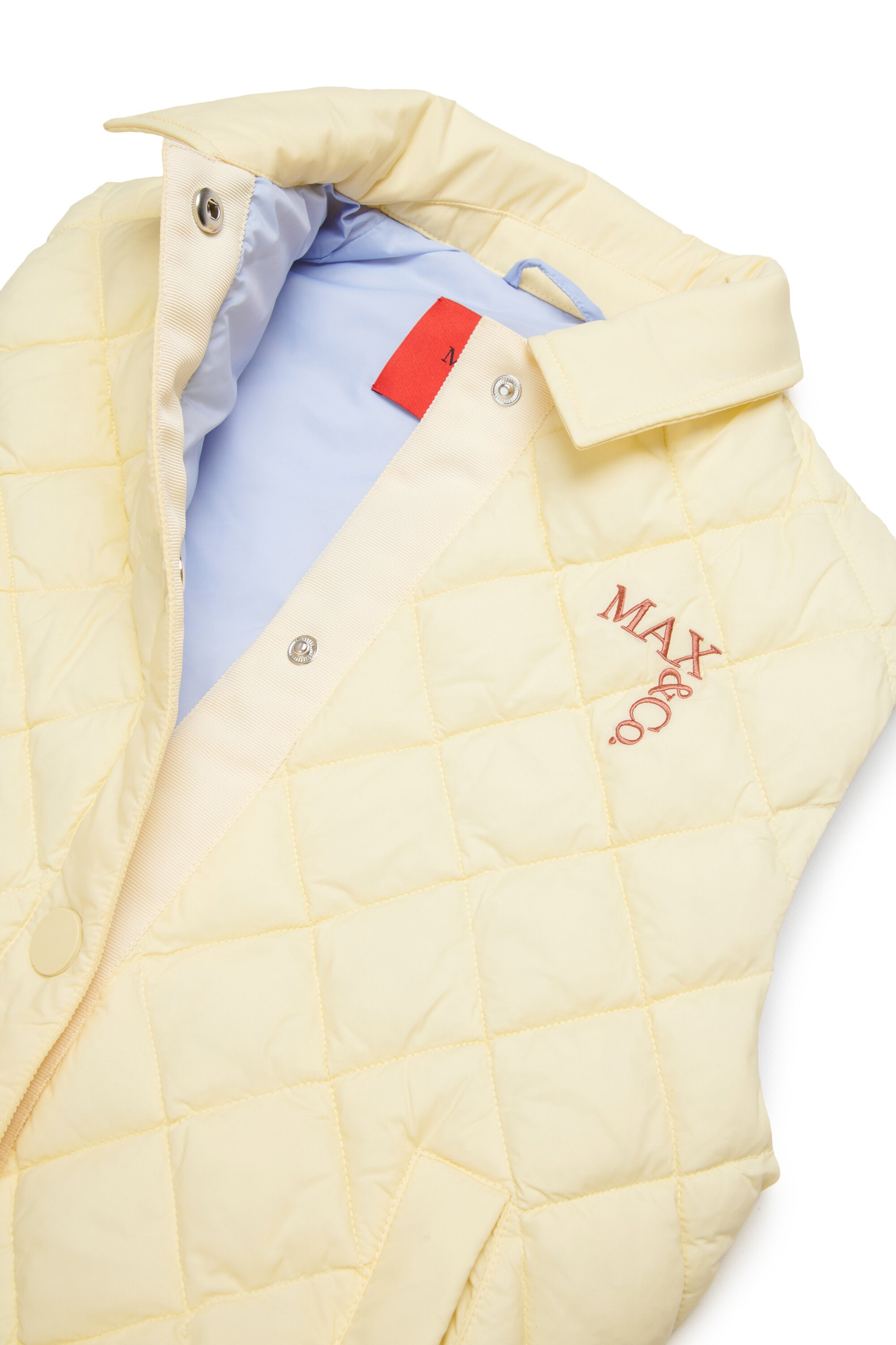 Chaqueta acolchada con logotipo estampado