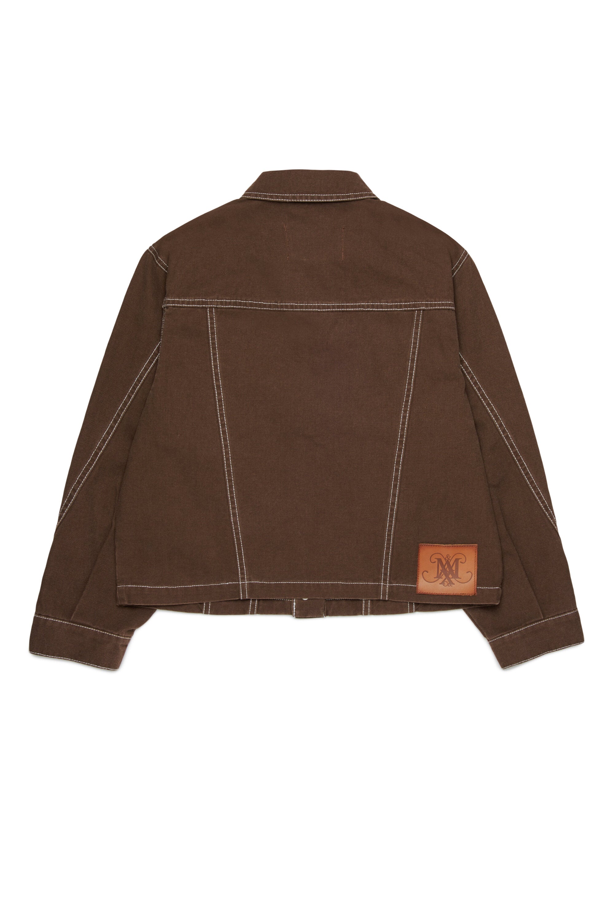Denimjacke mit Logo
