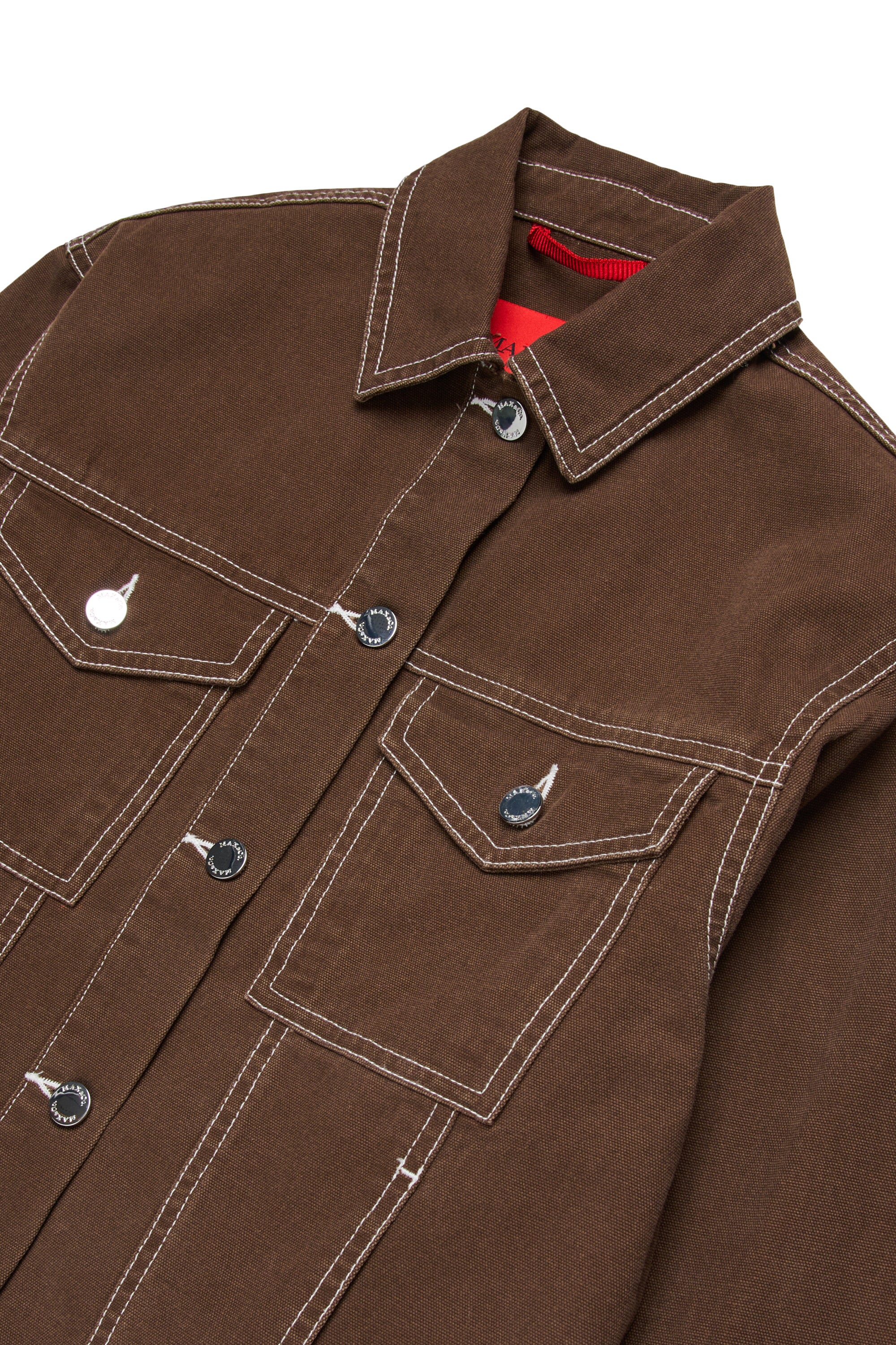 Denimjacke mit Logo
