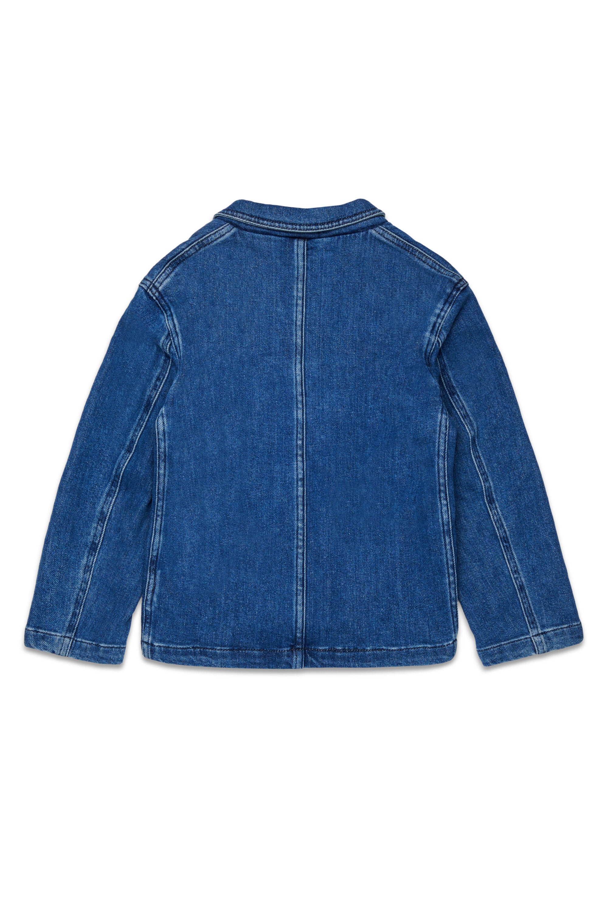 Denim-Blazerjacke mit Logo