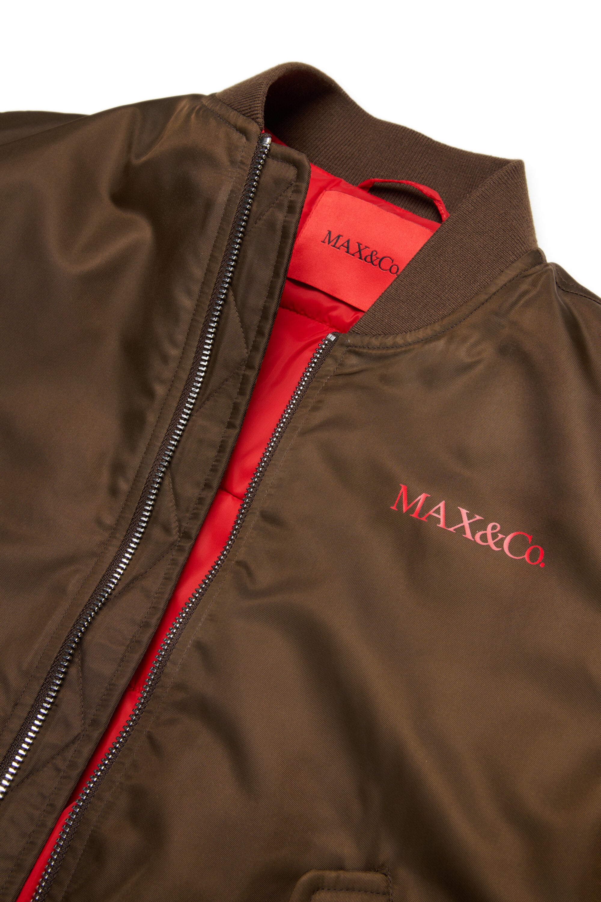 Giacca bomber con logo stampato