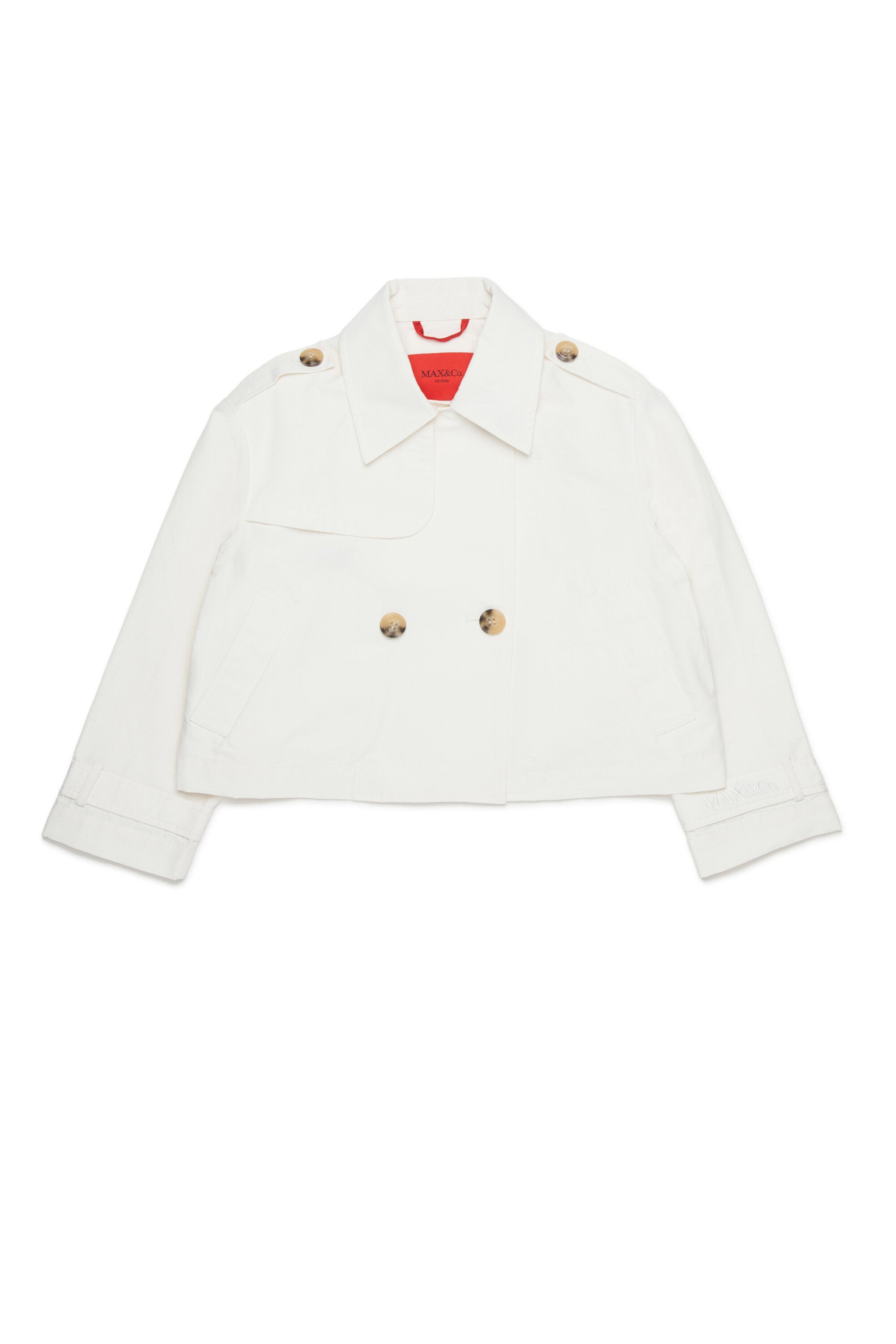 Veste croisée avec logo