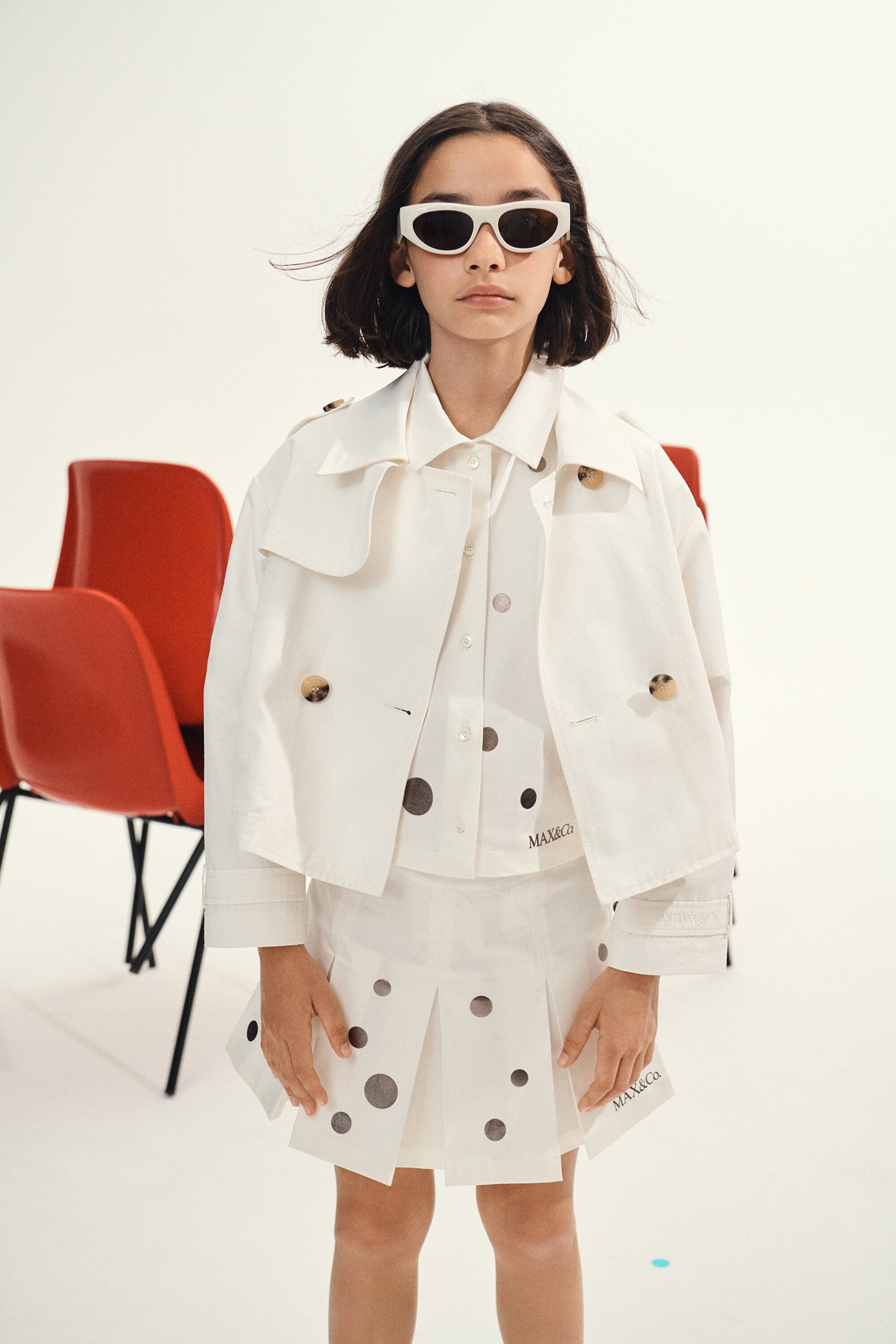 Veste croisée avec logo