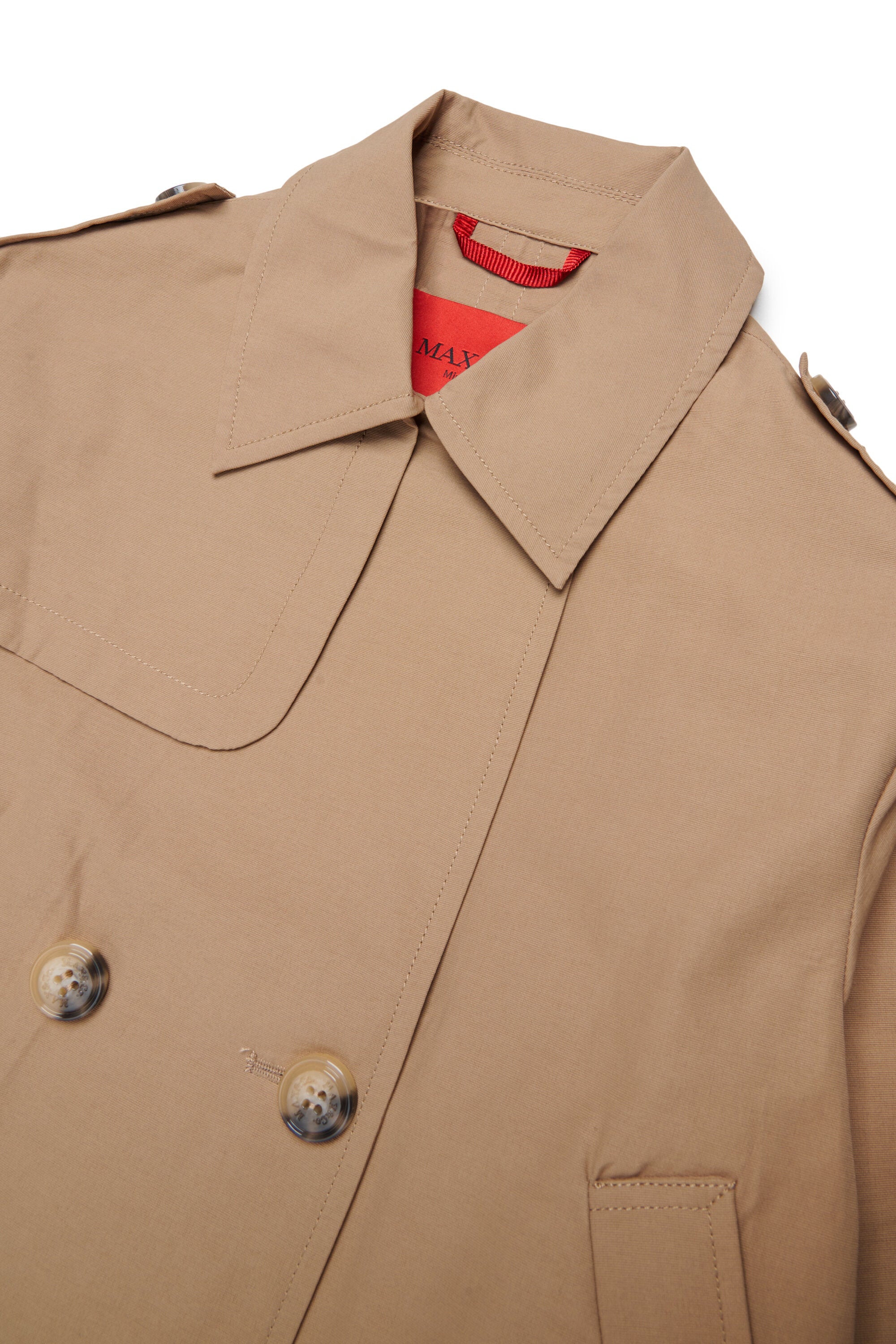 Double-breasted jacket with logo