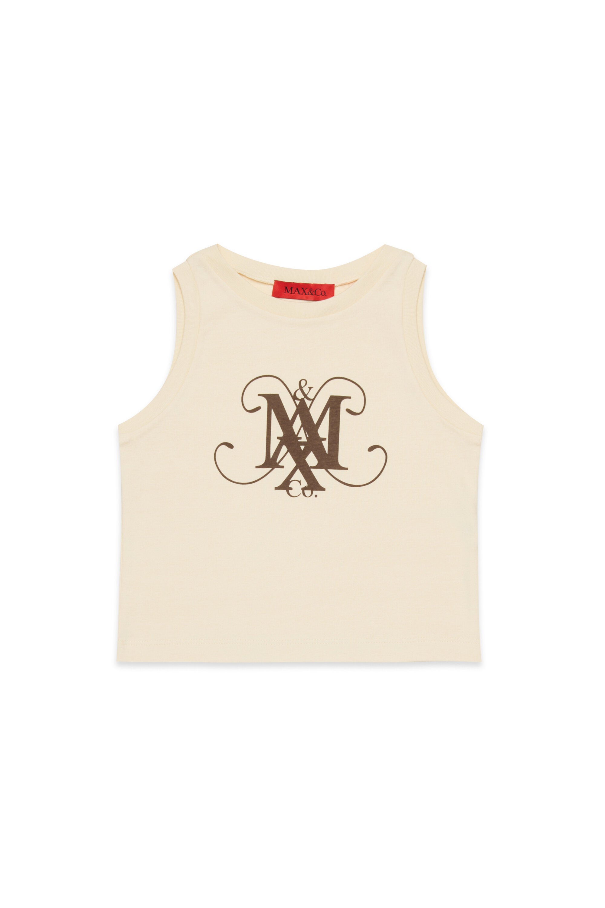 Ärmelloses T-Shirt mit Logo