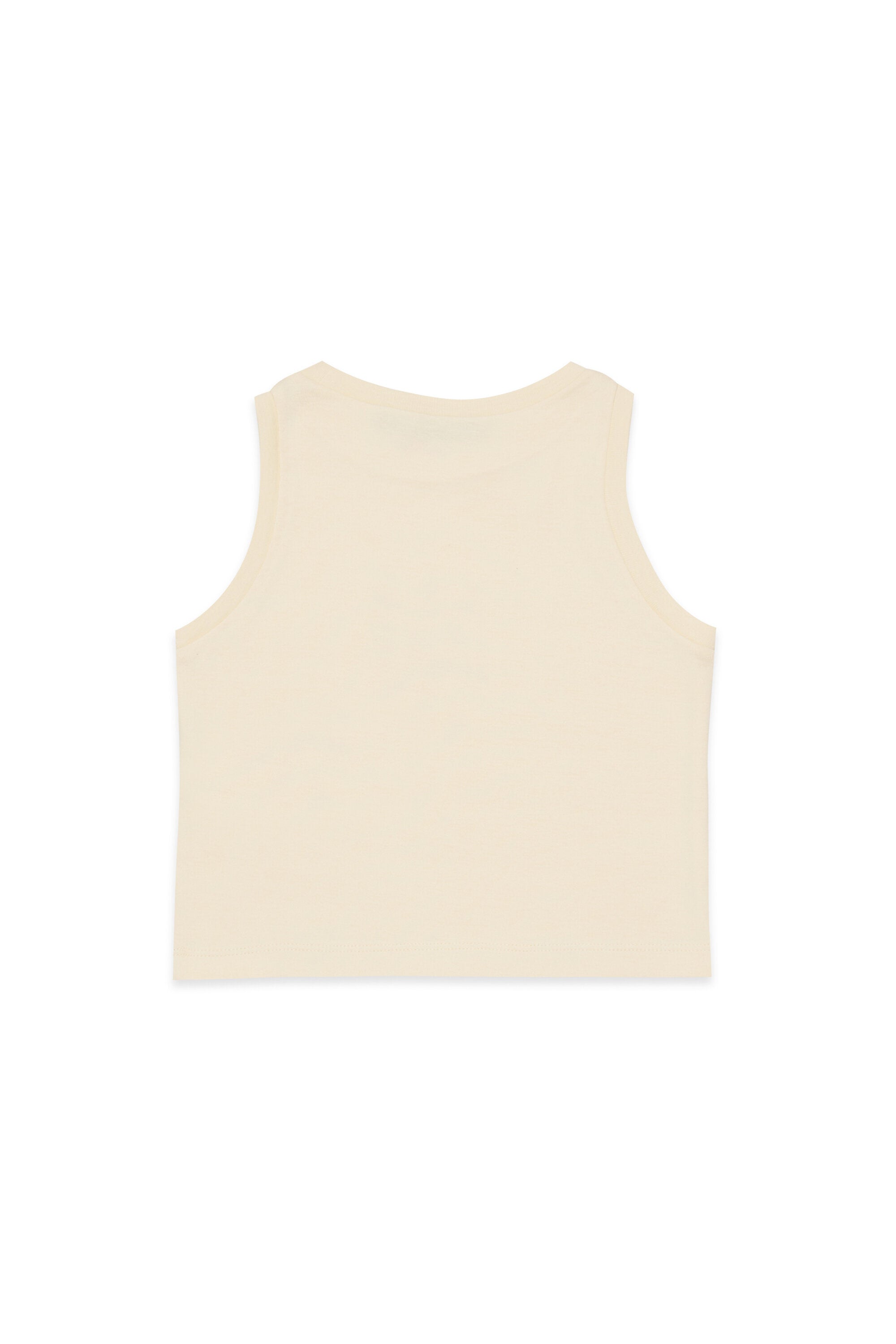 T-shirt smanicata con logo