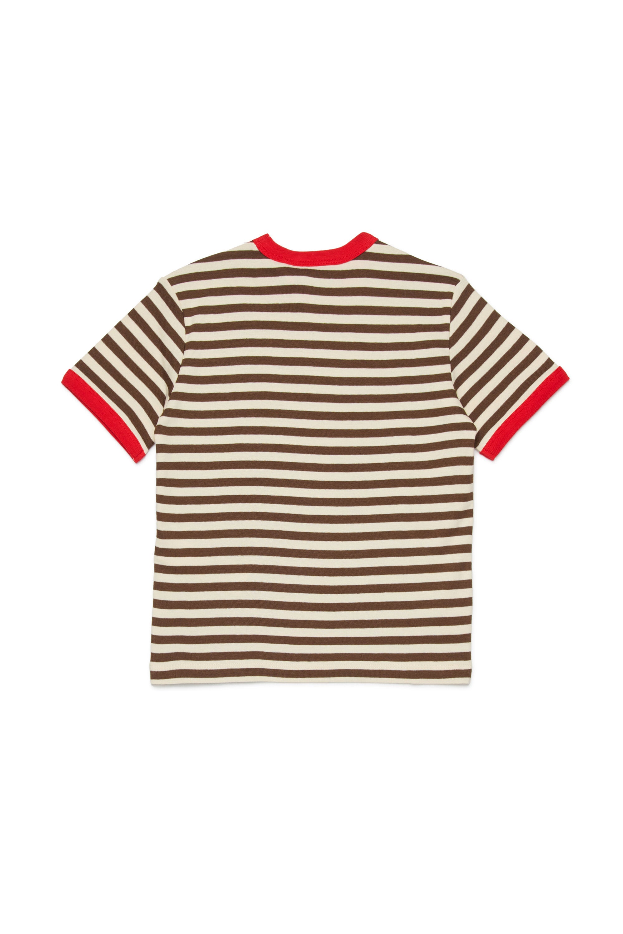 Gestreiftes T-Shirt mit Logo
