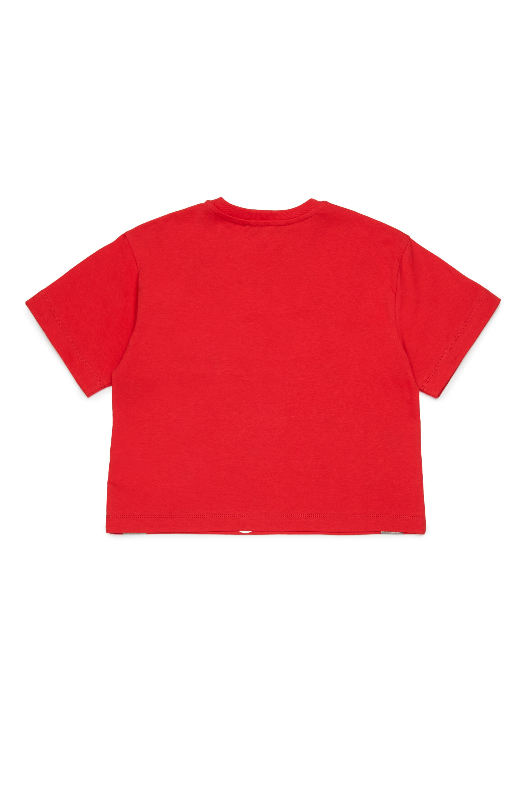 T-Shirt mit Logo und metallischen Punkten