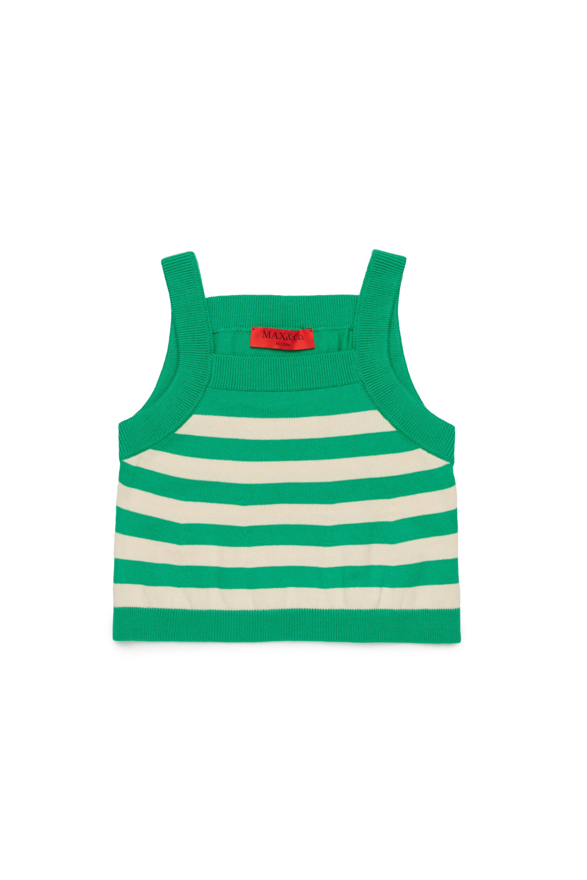 Gestreiftes Stricktop mit Logo